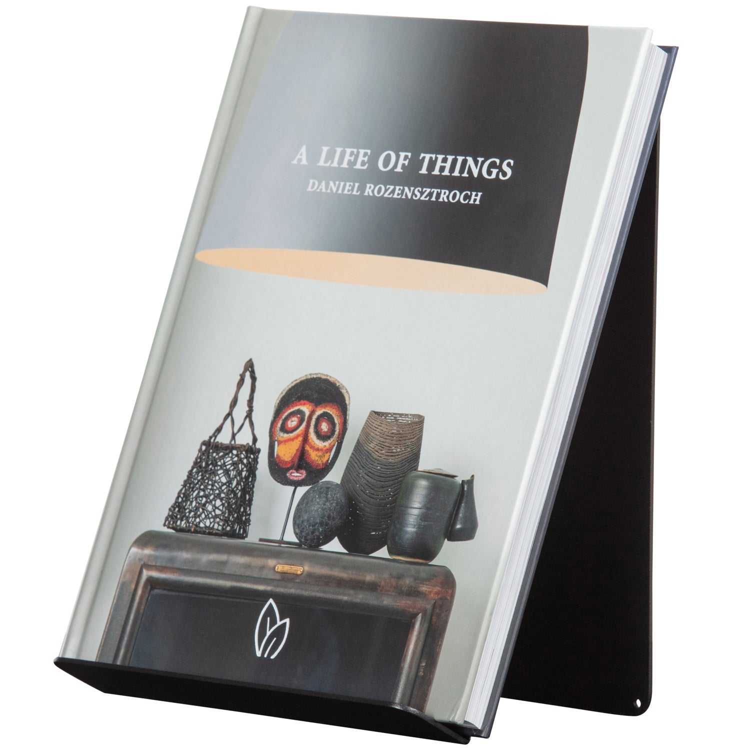 Vertikaler Buchstütze BROOK schwarz