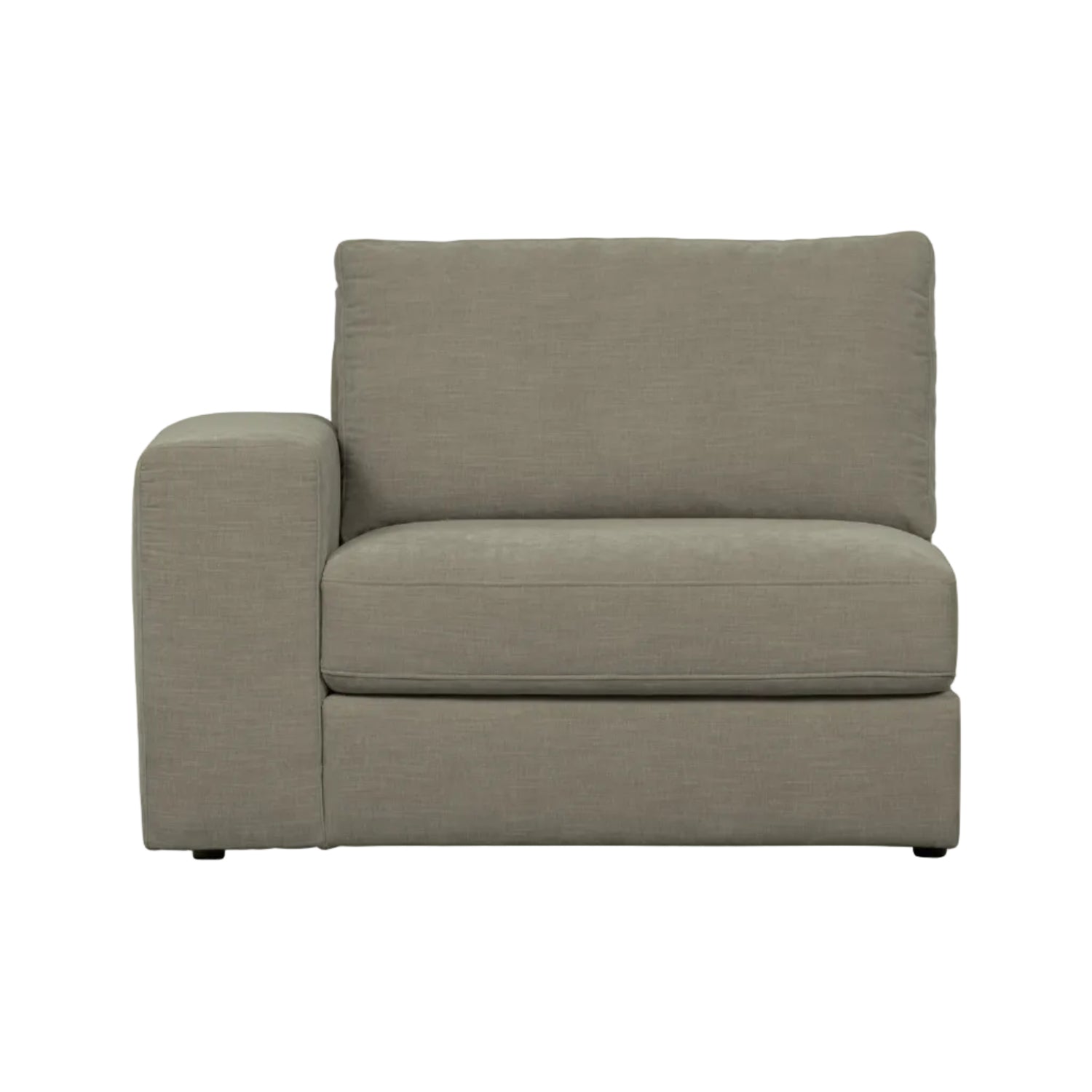 Sofa FAMILY - Endmodul links warmes Grau