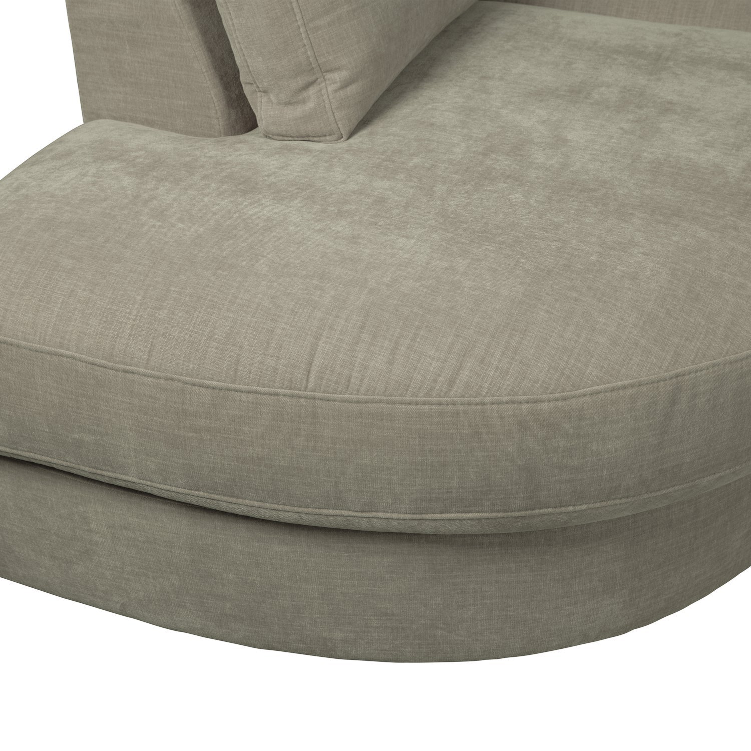 Sofa FAMILY - open left-side module warm gray