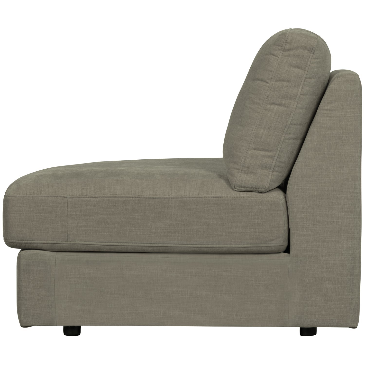 Sofa FAMILY - open left-side module warm gray
