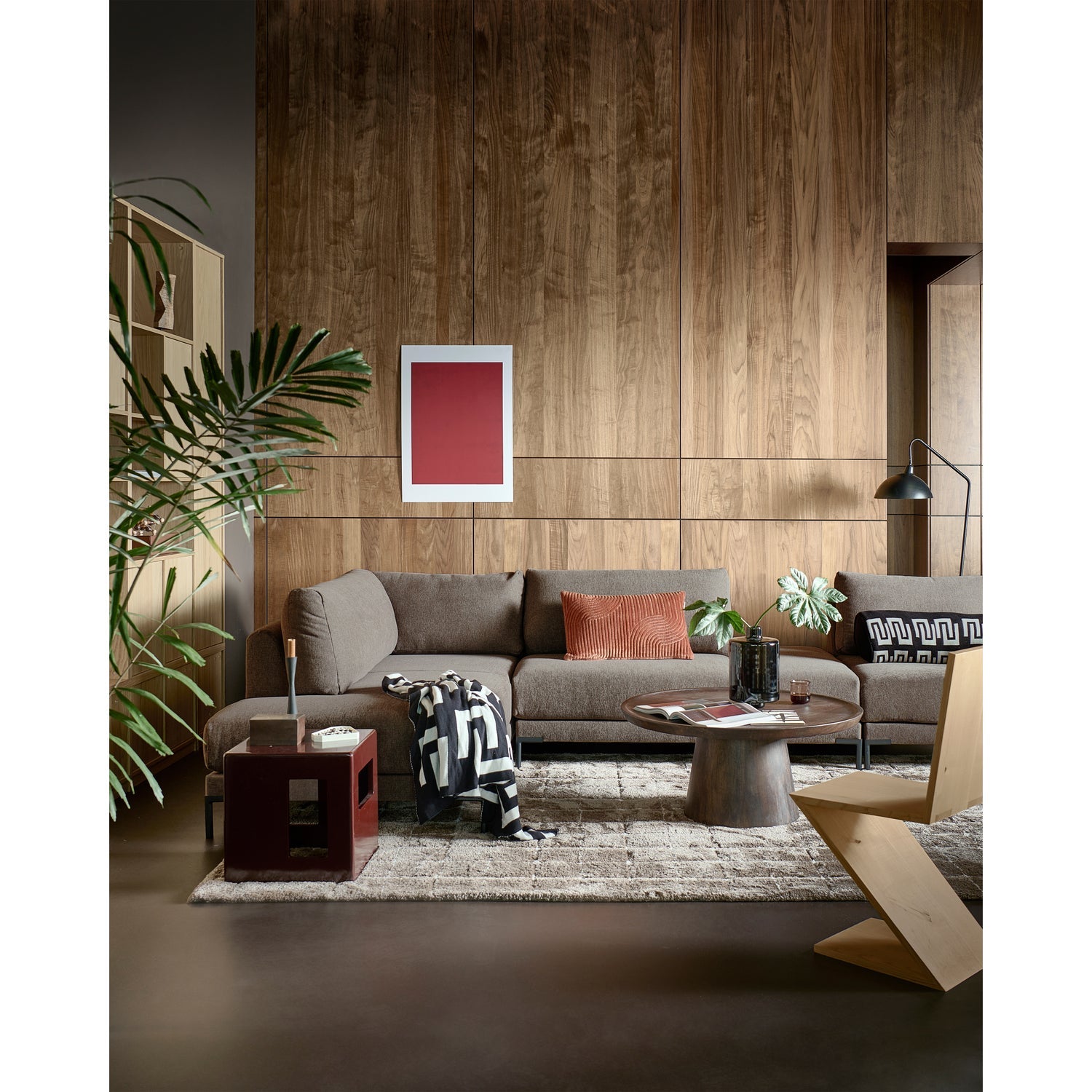 Szezlong rechts COUPLE taupe