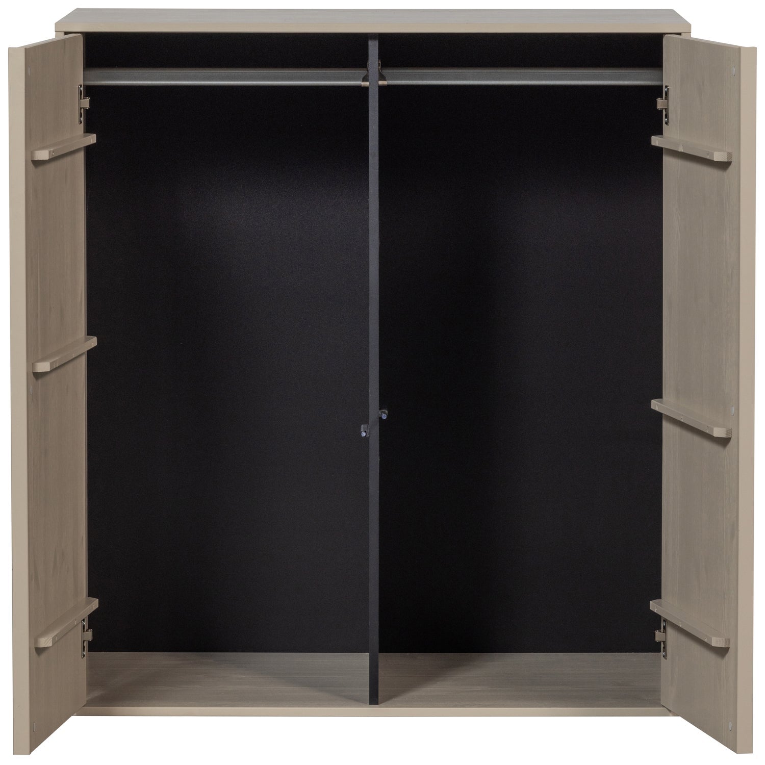 Kleiderschrank 2-türig DAILY grau-beige