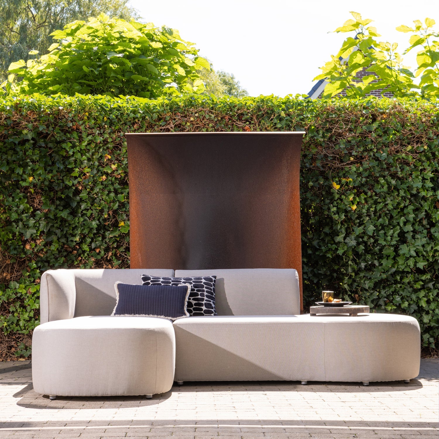 Narożnik ogrodowy lewostronny CHIOS piaskowy