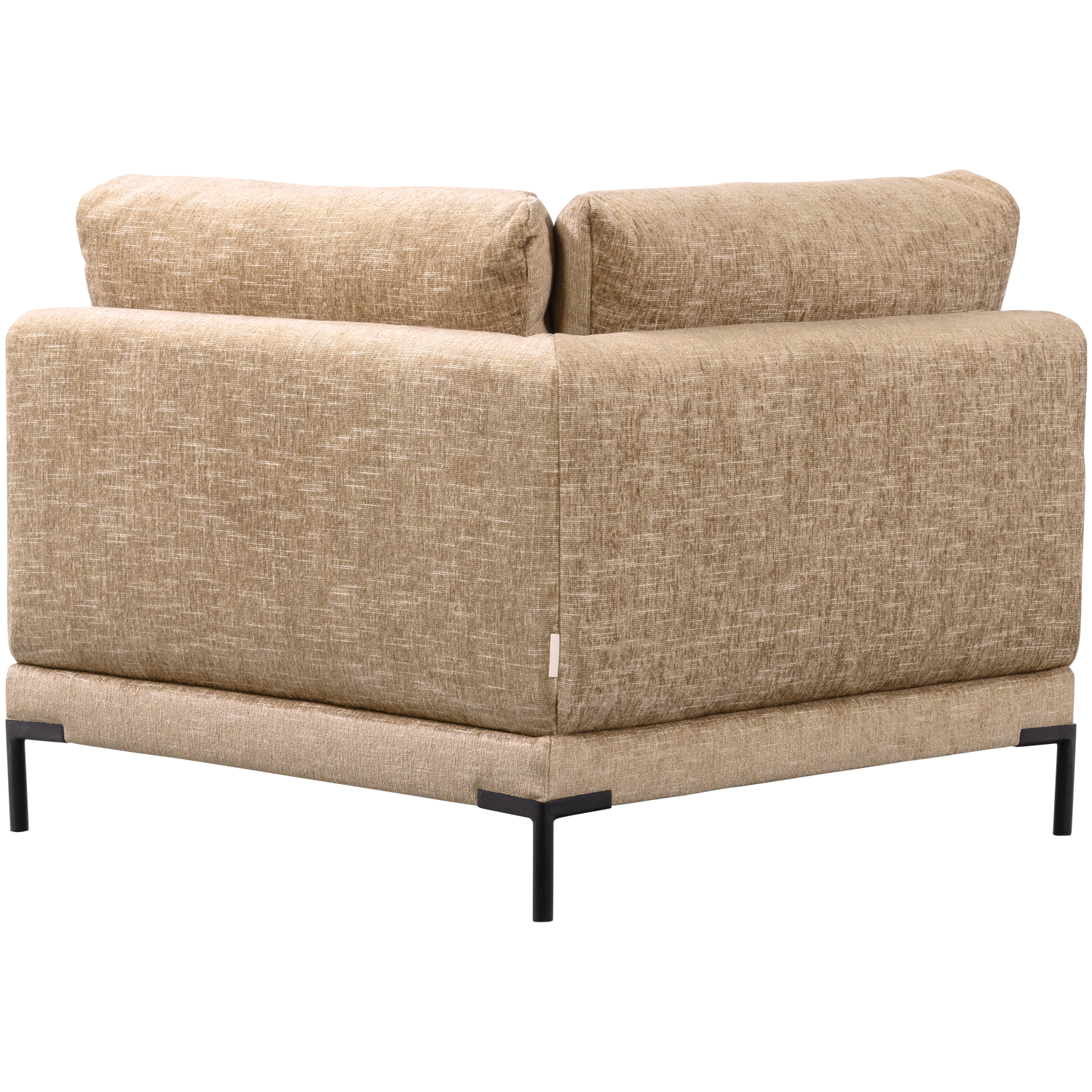 Sofa COUPLE - Eckmodul in butterfarbener Melange