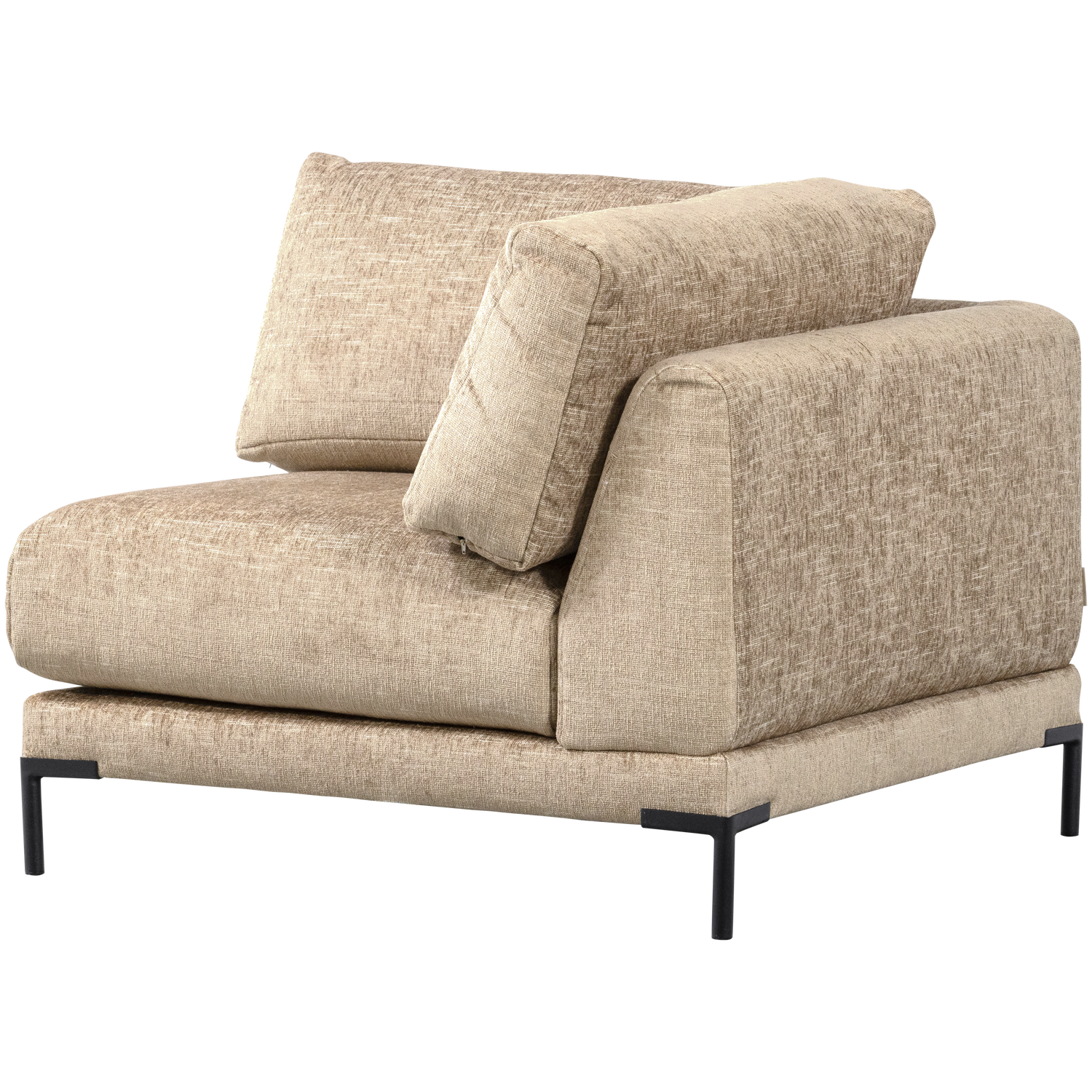 Sofa COUPLE - moduł narożny beżowy melanż