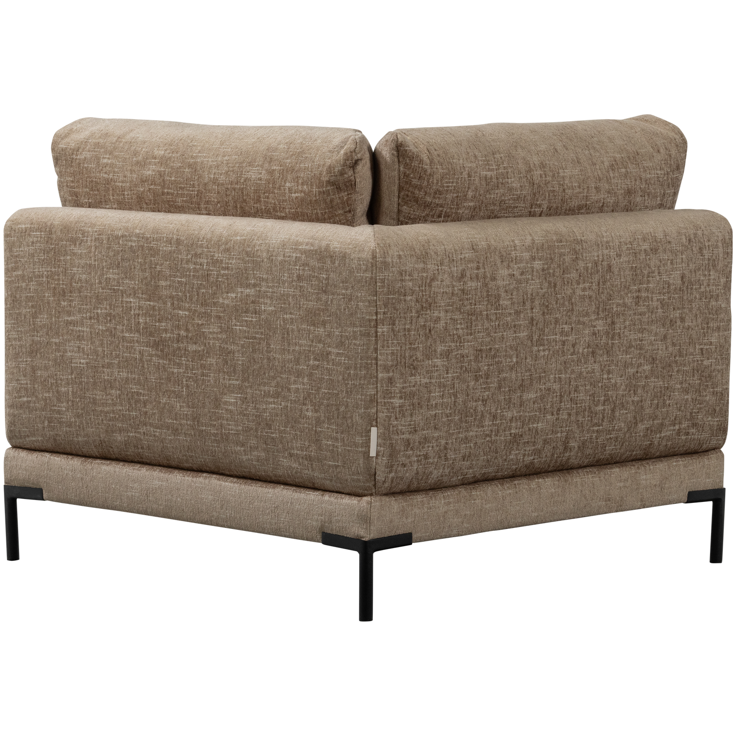 Sofa COUPLE - braunes Melange-Eckmodul