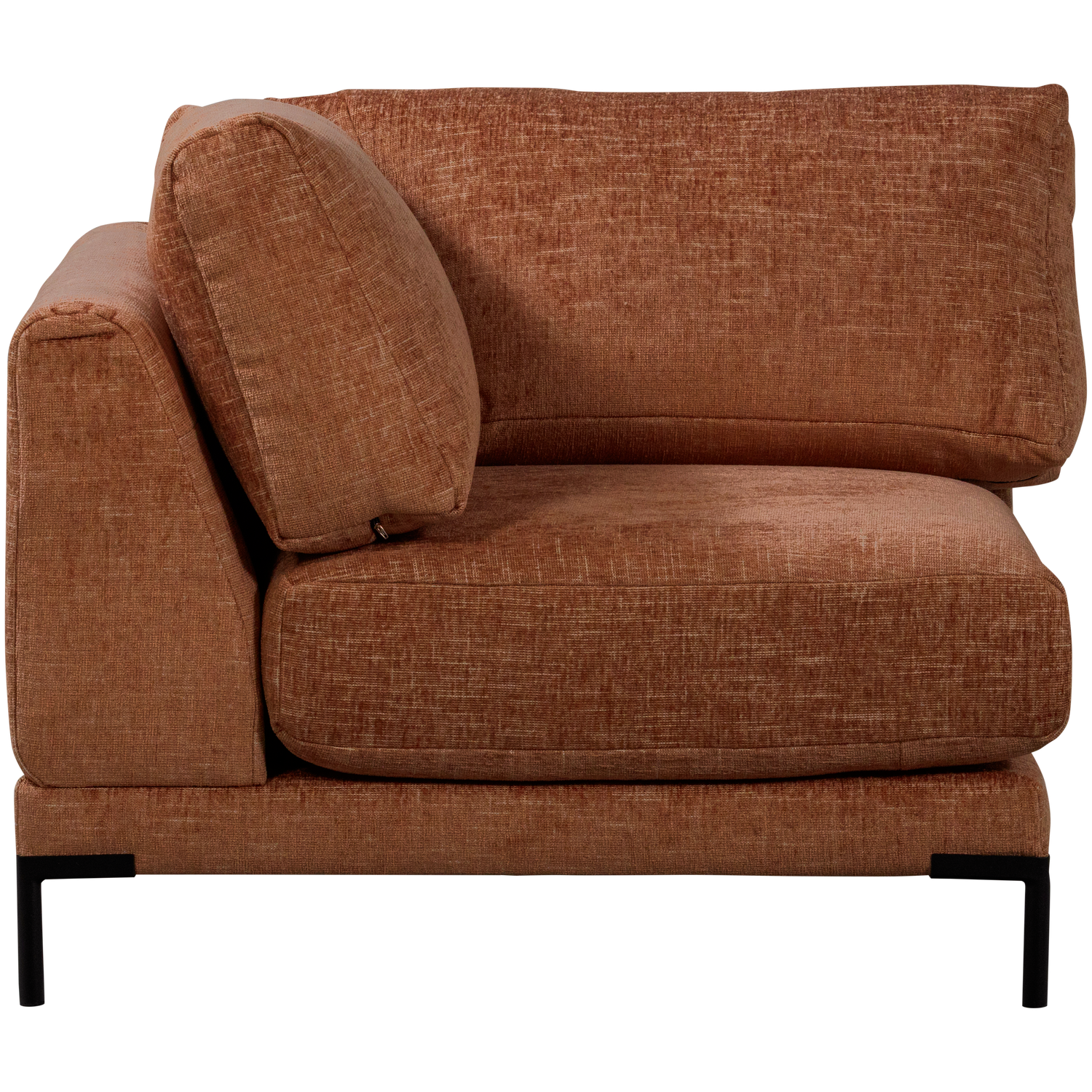 Sofa COUPLE - moduł narożny rdzawy melanż