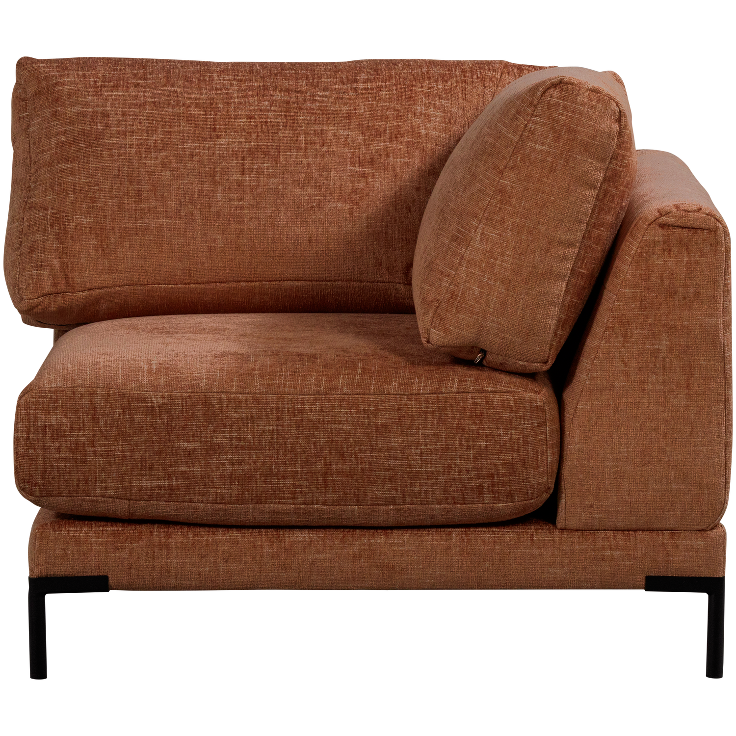 Sofa COUPLE - moduł narożny rdzawy melanż