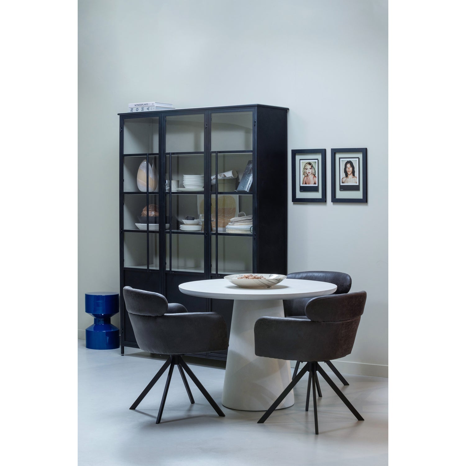 Fenne swivel chair gray eco -leather