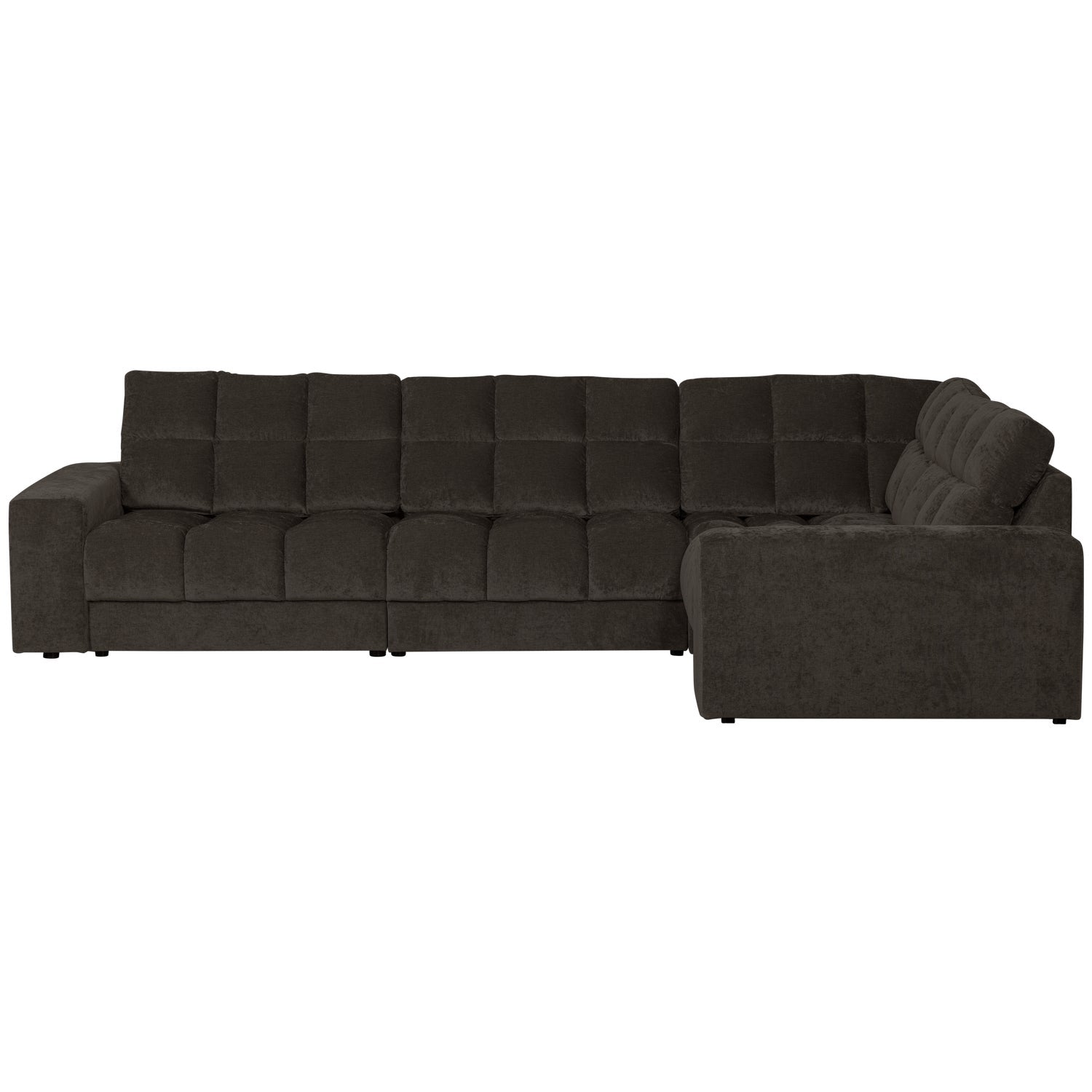 Sofa narożna prawostronna SECOND DATE antracytowy