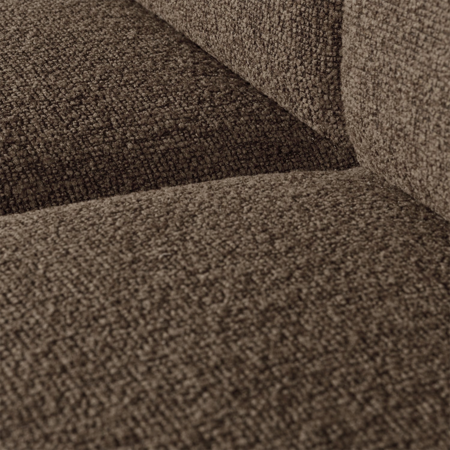 Sofa modułowa MOJO - element 1-osobowy ciemnobrązowy bouclé
