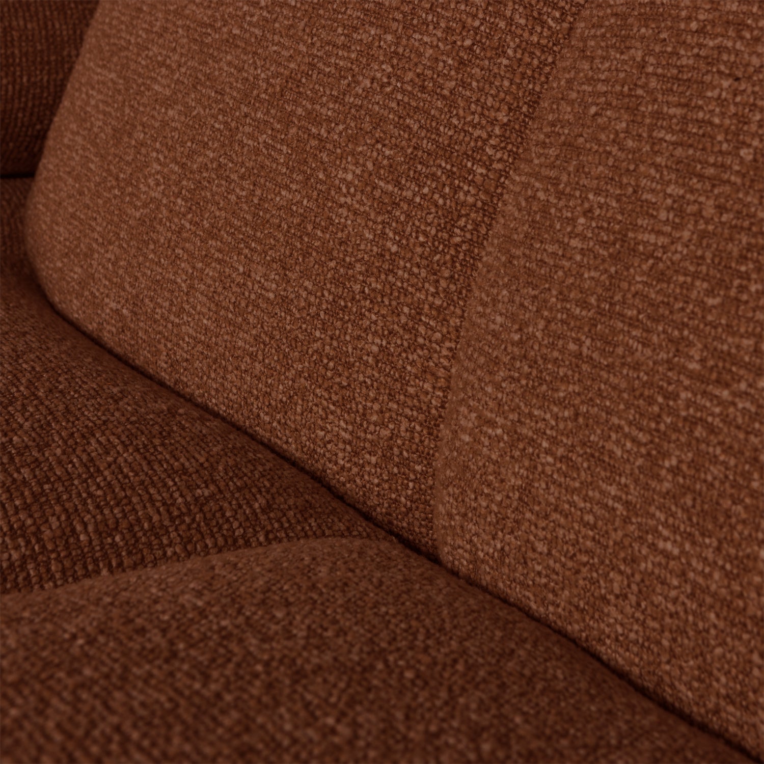 Sofa modułowa MOJO - element 1,5-osobowy lewostronny brązowy bouclé