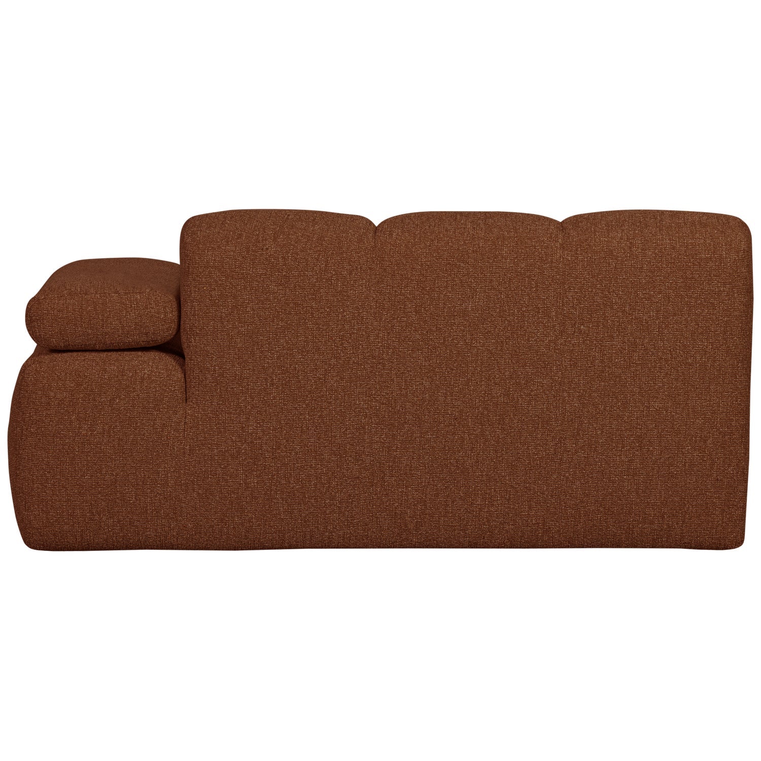 MOJO modular sofa - 1.5-seater right-facing brown bouclé element [Klaudia]