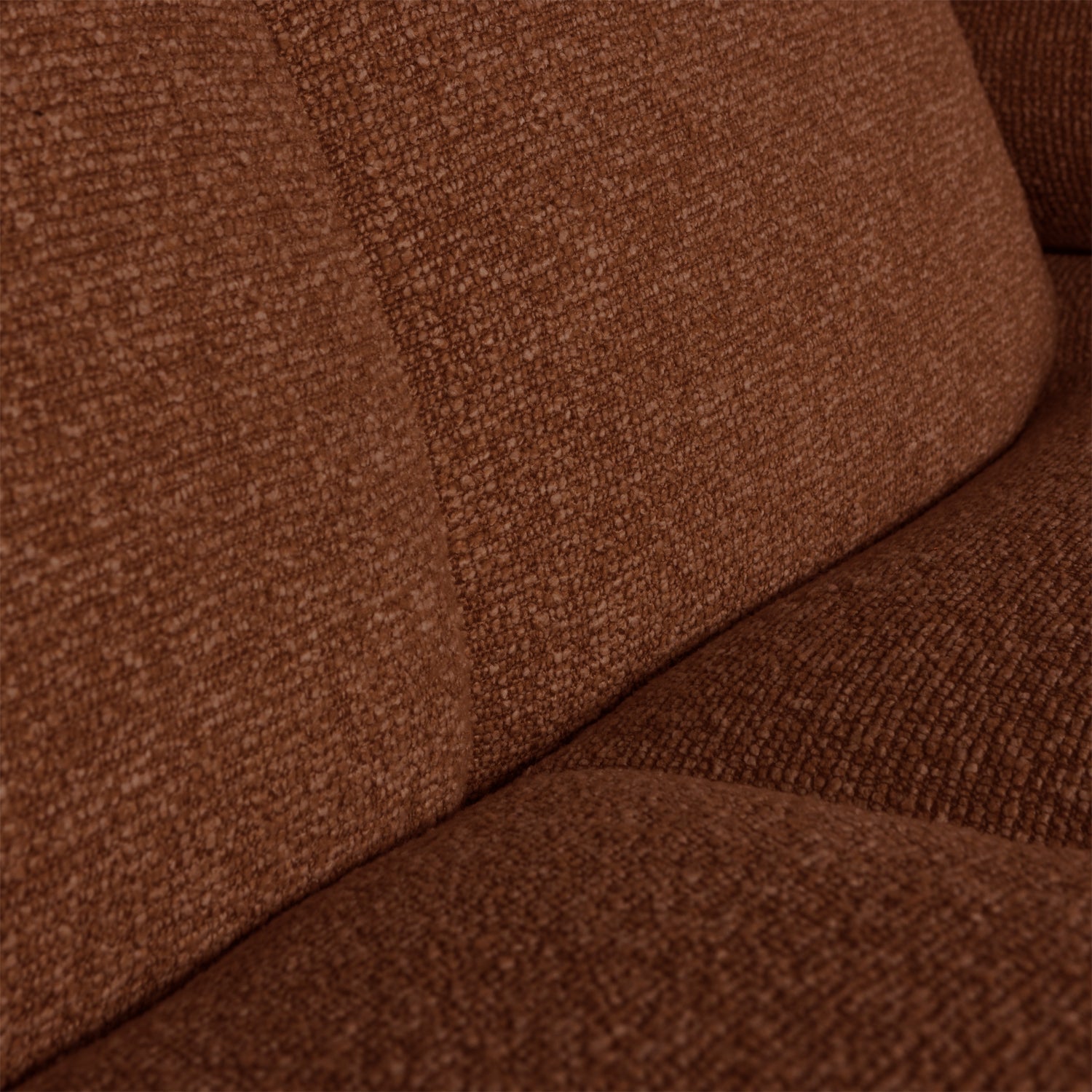 MOJO modular sofa - 1.5-seater right-facing brown bouclé element [Klaudia]
