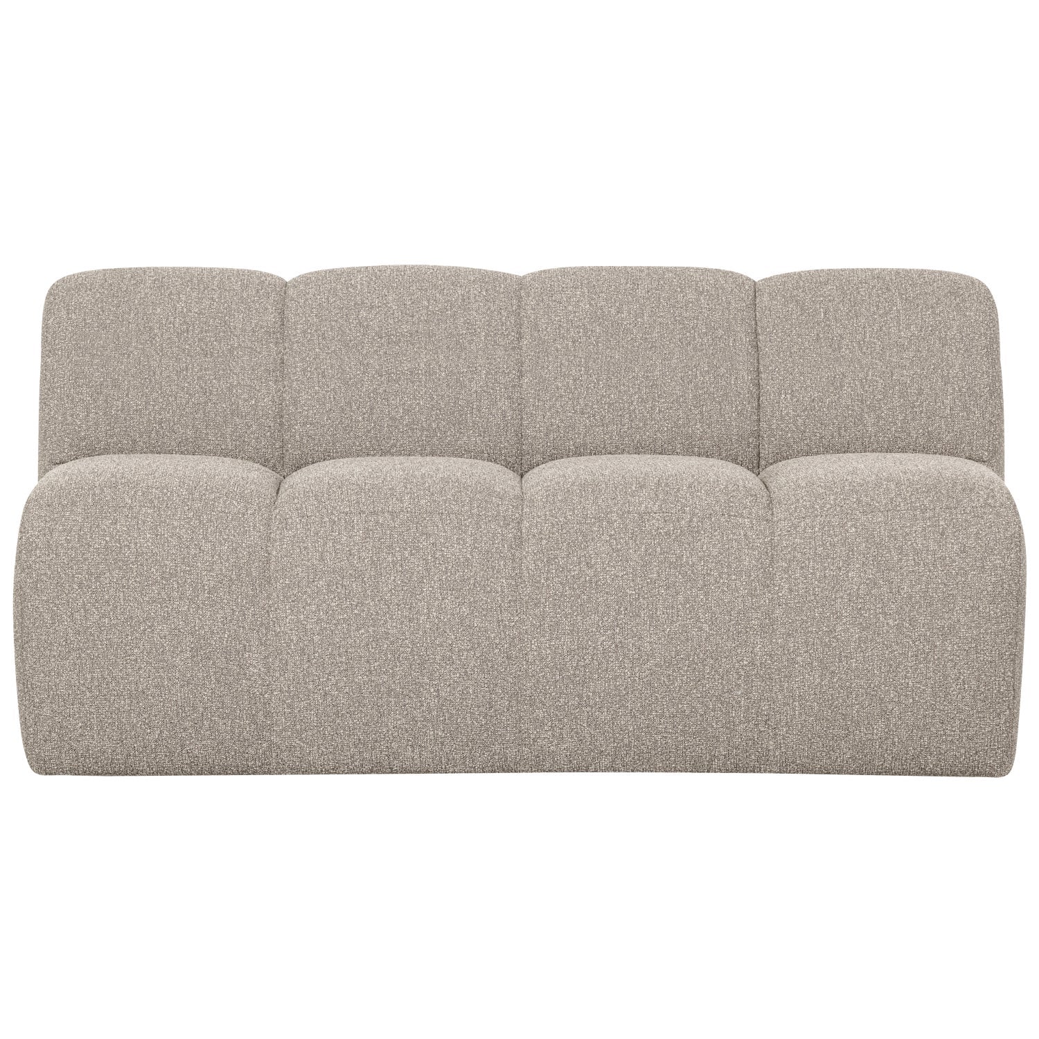 Sofa modułowa MOJO - element 3-osobowy beżowy melanż bouclé