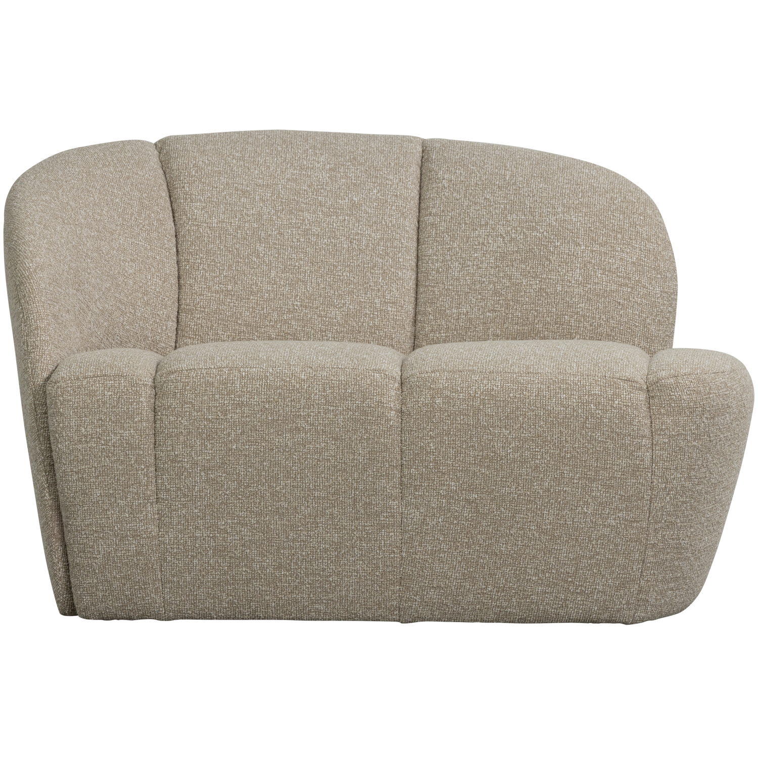 Sofa linksseitig 2-sitzig MOJO sandmelange Boucle