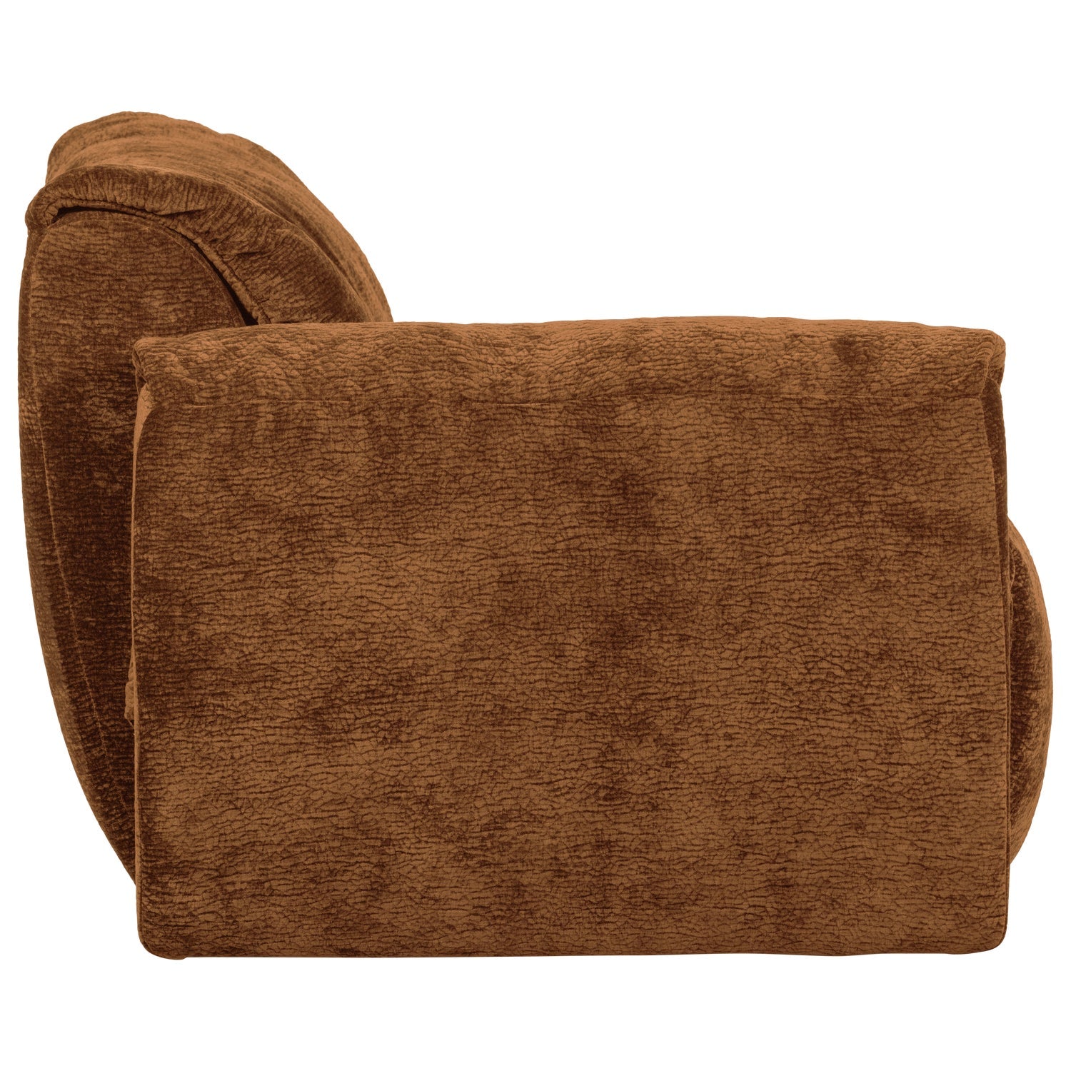 Sofa modułowa BAGGY 3D - element lewostronny brązowy