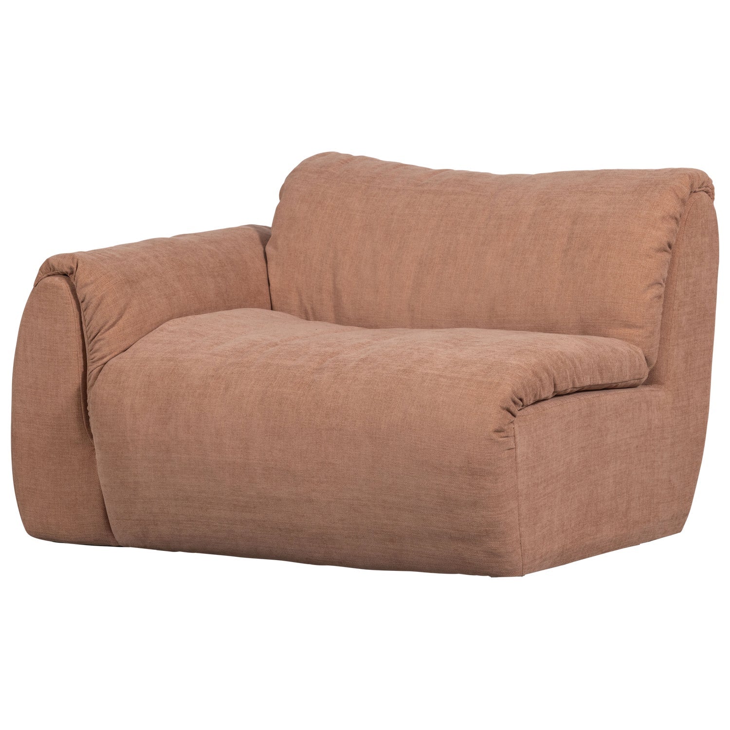Left-facing modular sofa BAGGY - 1-seater in pink [Klaudia]