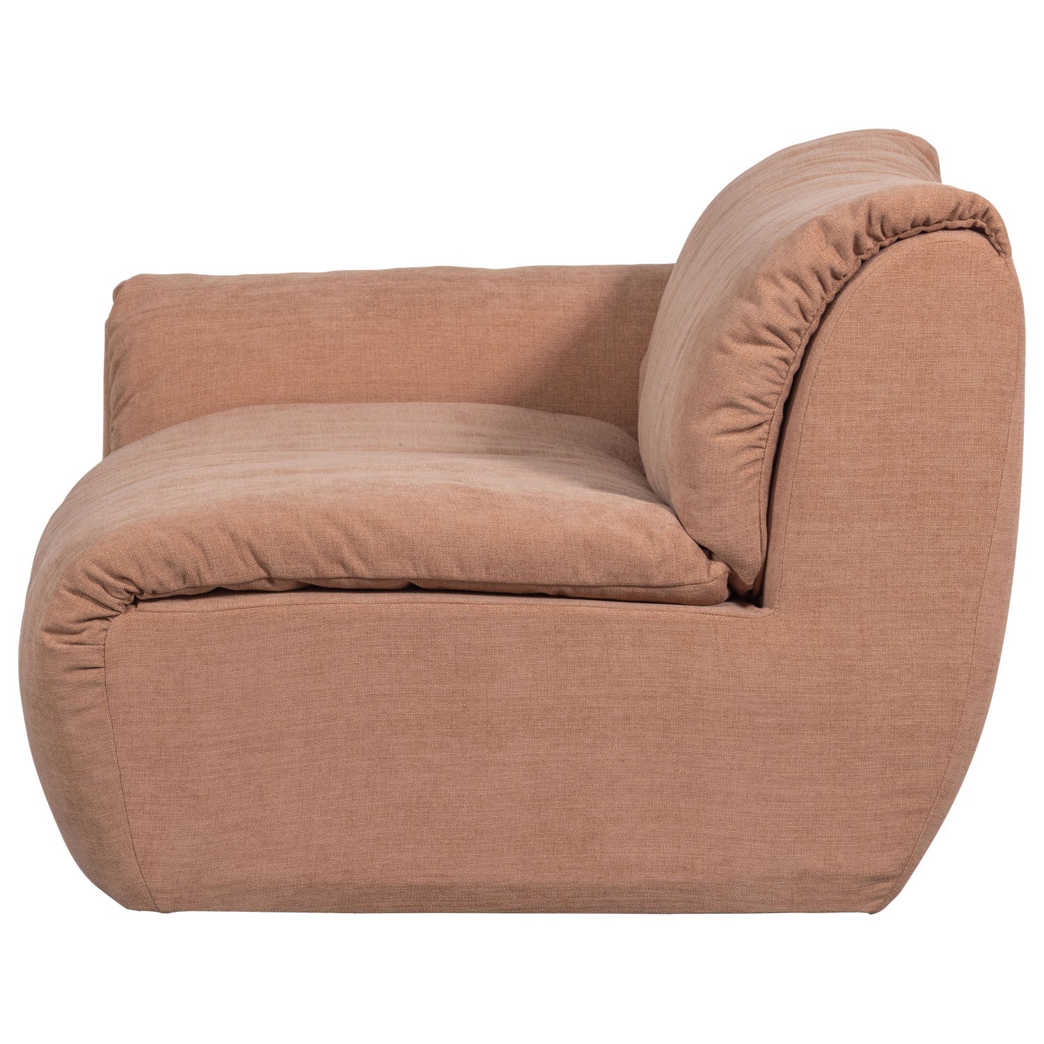 Left-facing modular sofa BAGGY - 1-seater in pink [Klaudia]