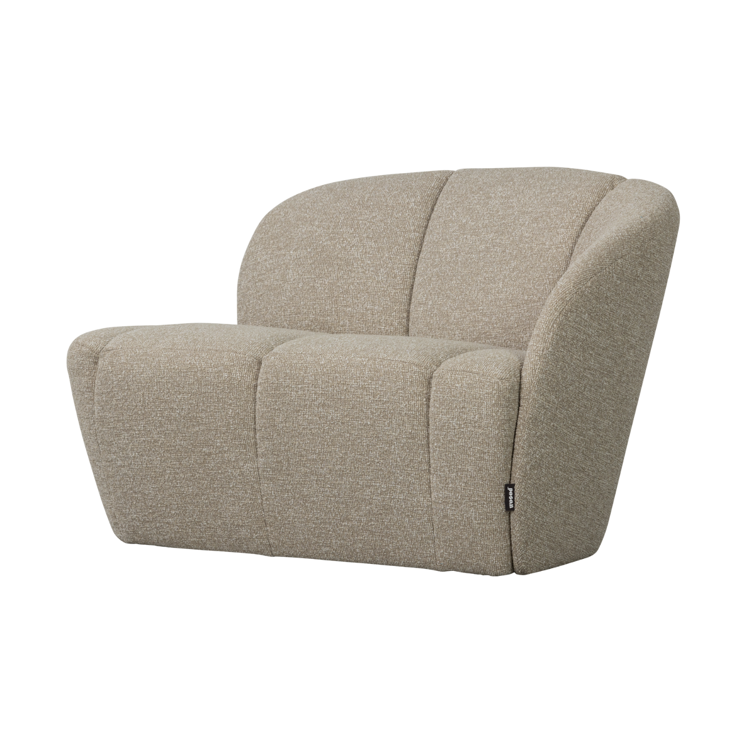 Sofa prawostronna 2-osobowa MOJO piaskowy melanż boucle