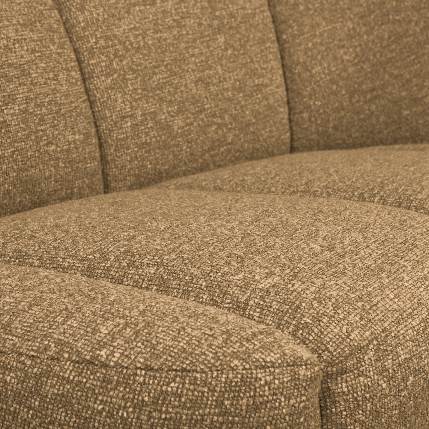Sofa prawostronna 2-osobowa MOJO miodowy melanż boucle