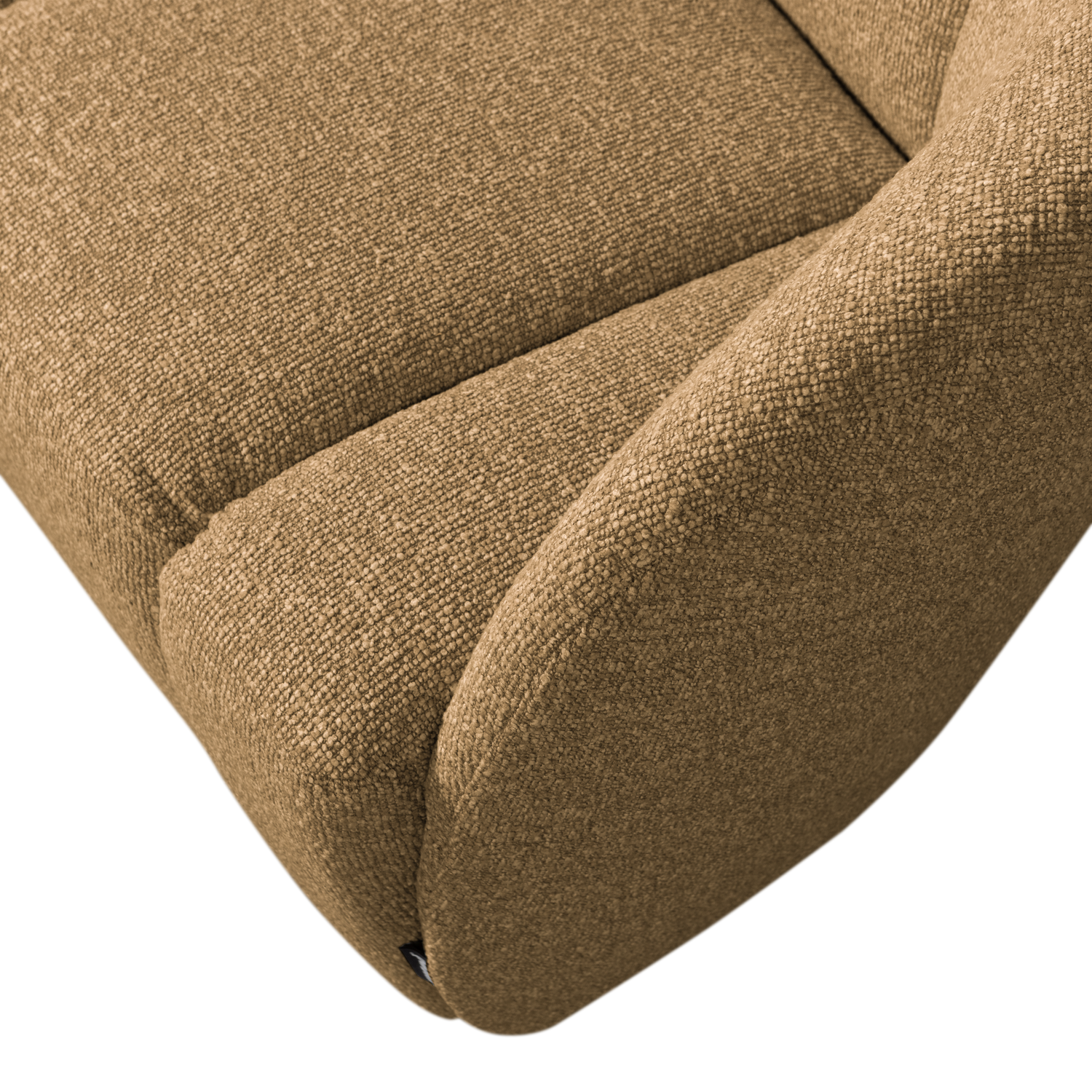 Sofa prawostronna 2-osobowa MOJO miodowy melanż boucle