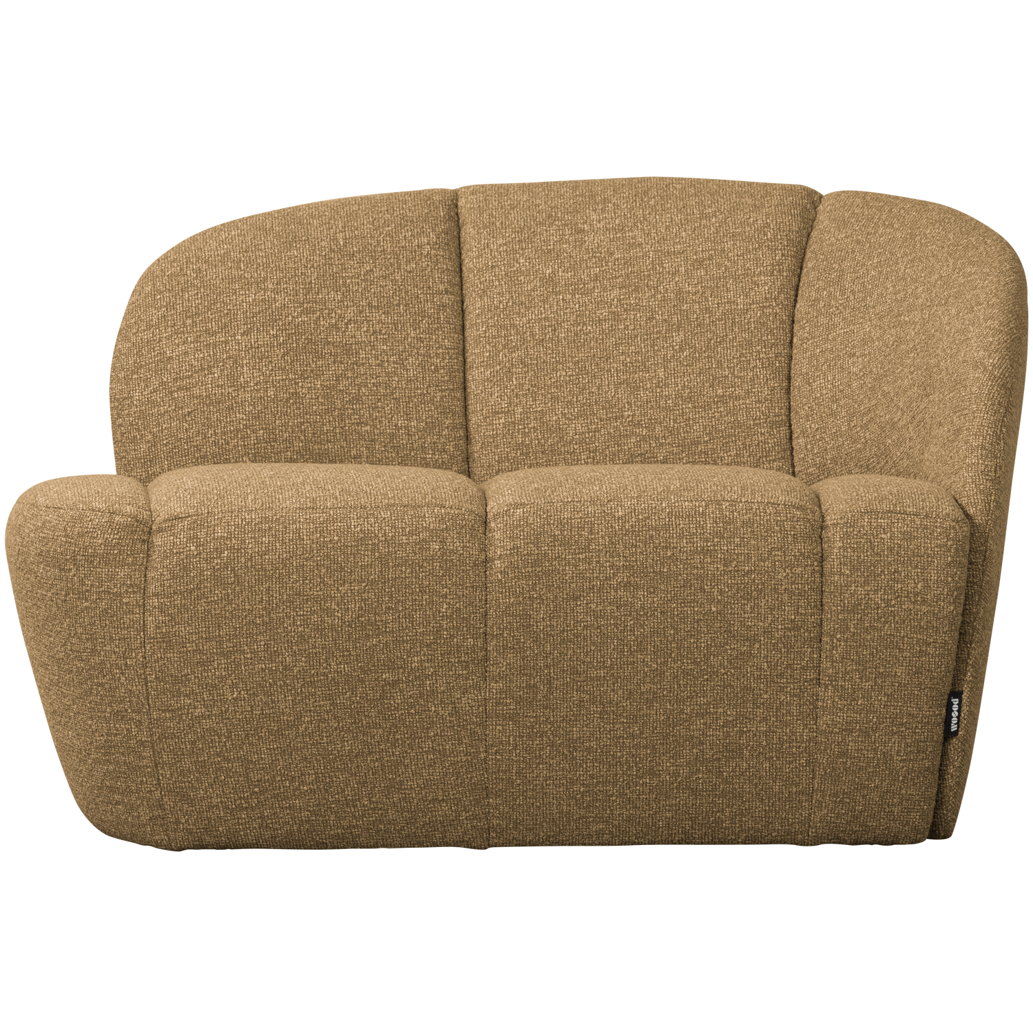 Sofa prawostronna 2-osobowa MOJO miodowy melanż boucle