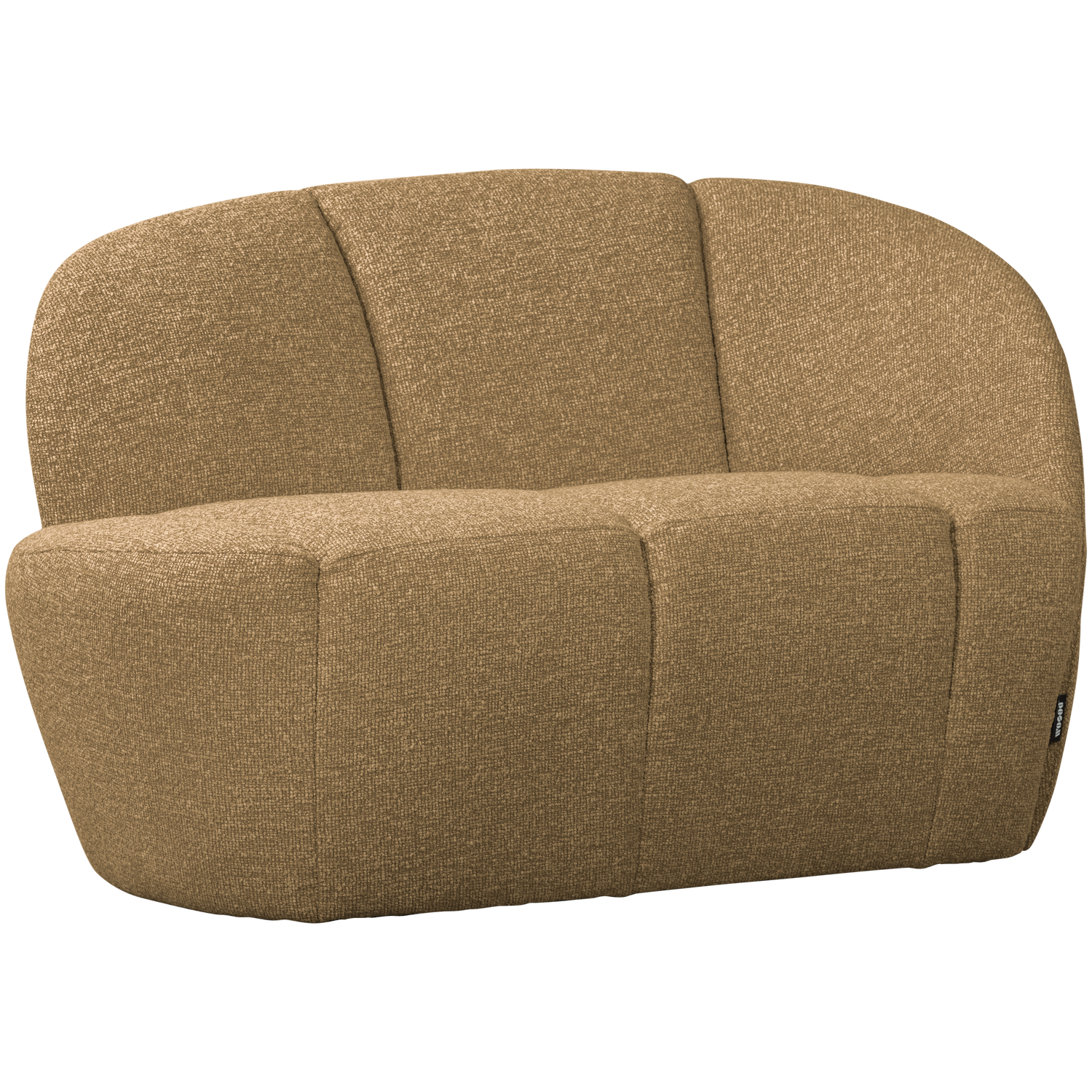 Sofa prawostronna 2-osobowa MOJO miodowy melanż boucle