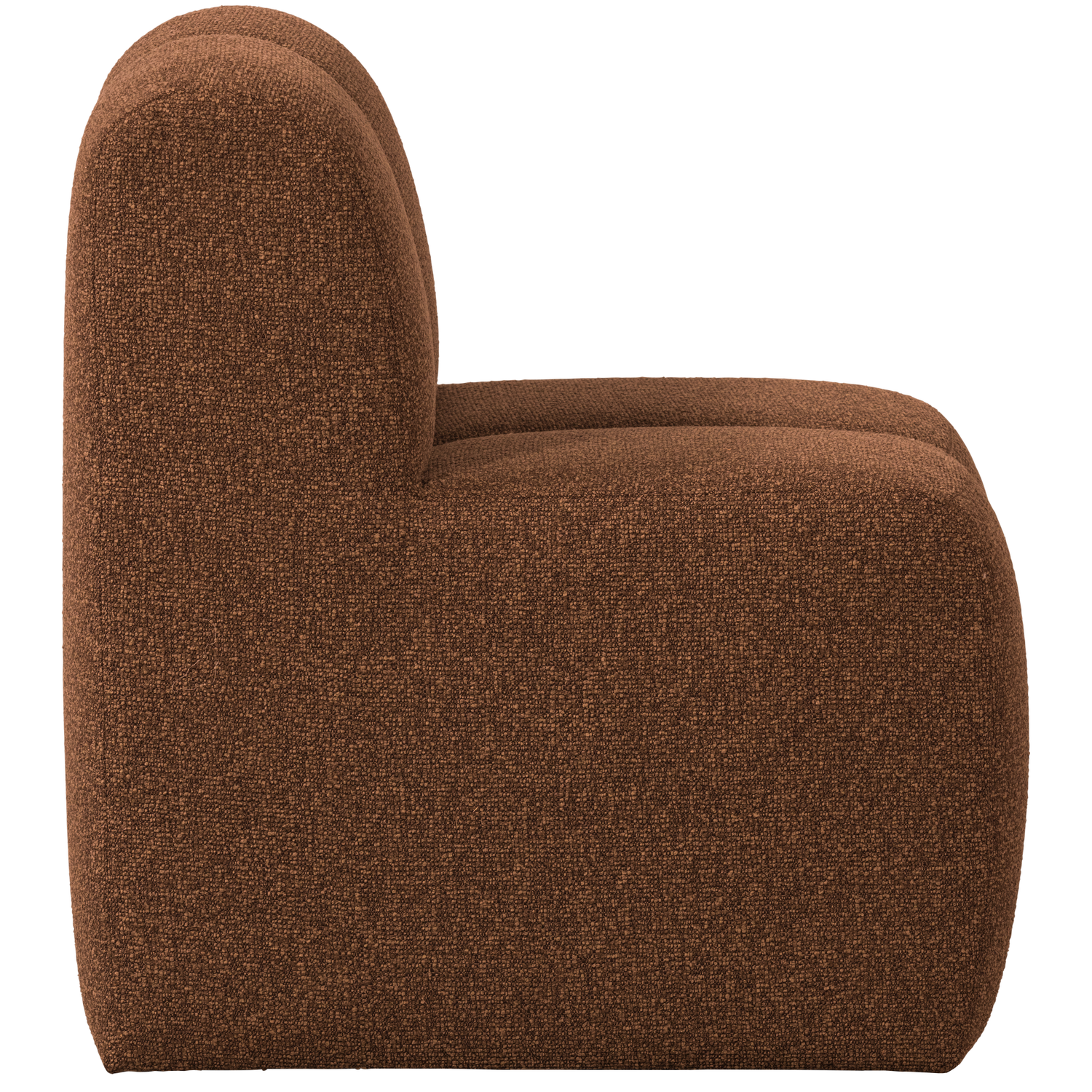 Fotel / moduł MOJO BENCH rdzawy brązowy melanż boucle