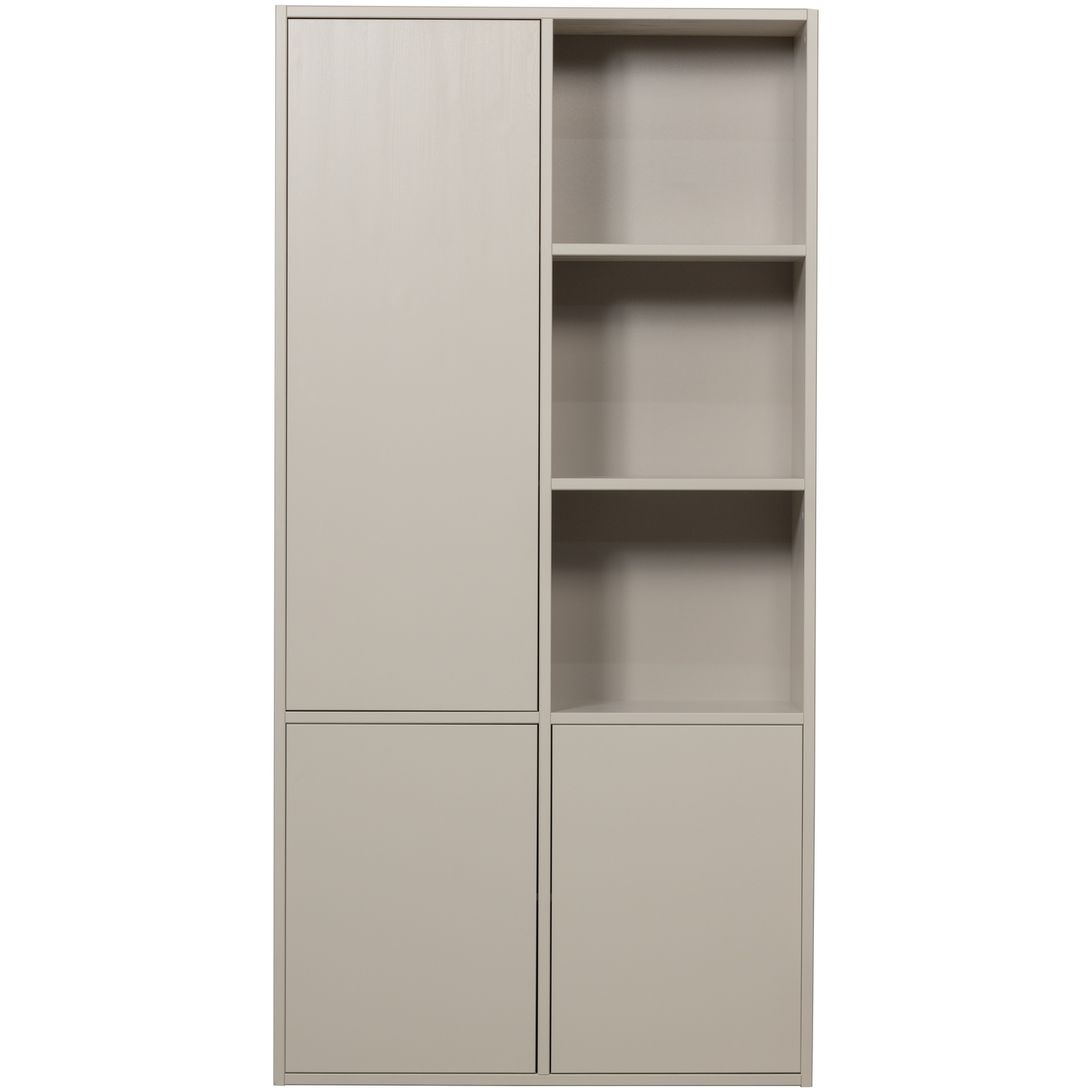 MEGGY wardrobe with shelves gray