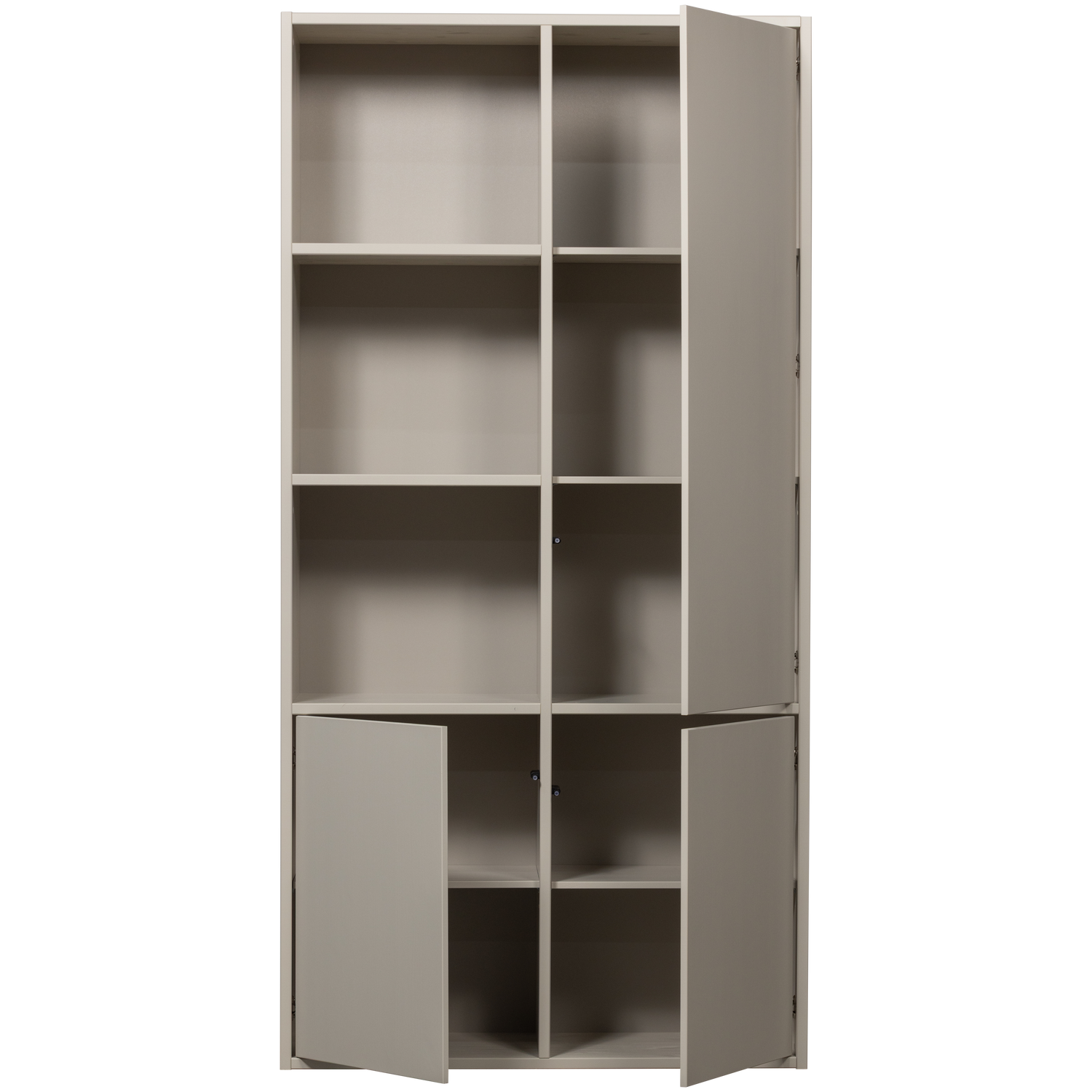 MEGGY wardrobe with shelves gray