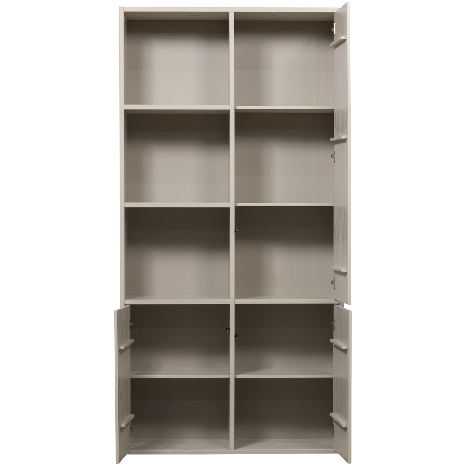 MEGGY wardrobe with shelves gray