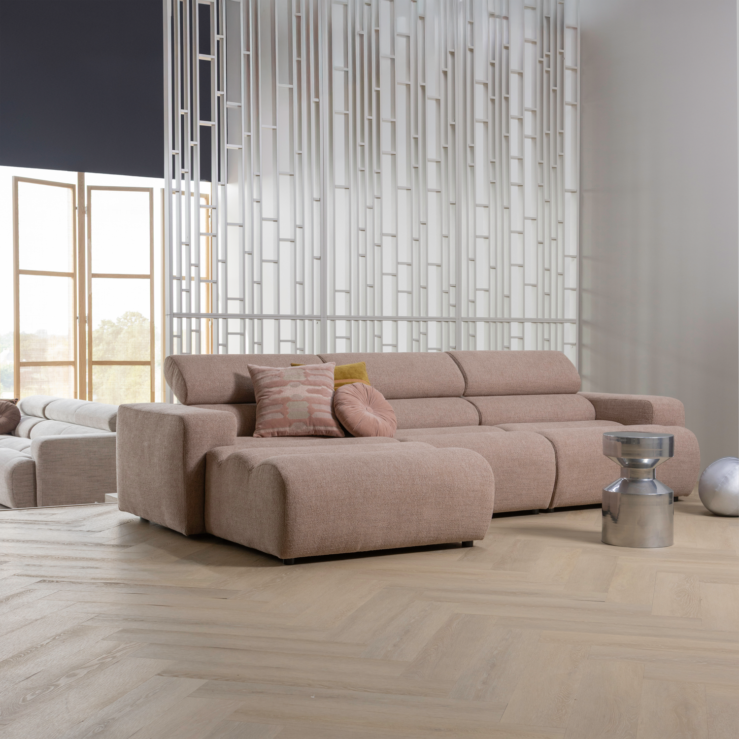 Stolik boczny FERRY chromowany