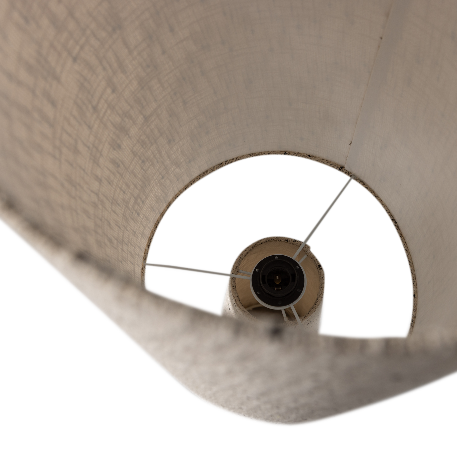 Lampa podłogowa LOFT kremowy z czarnymi kropkami