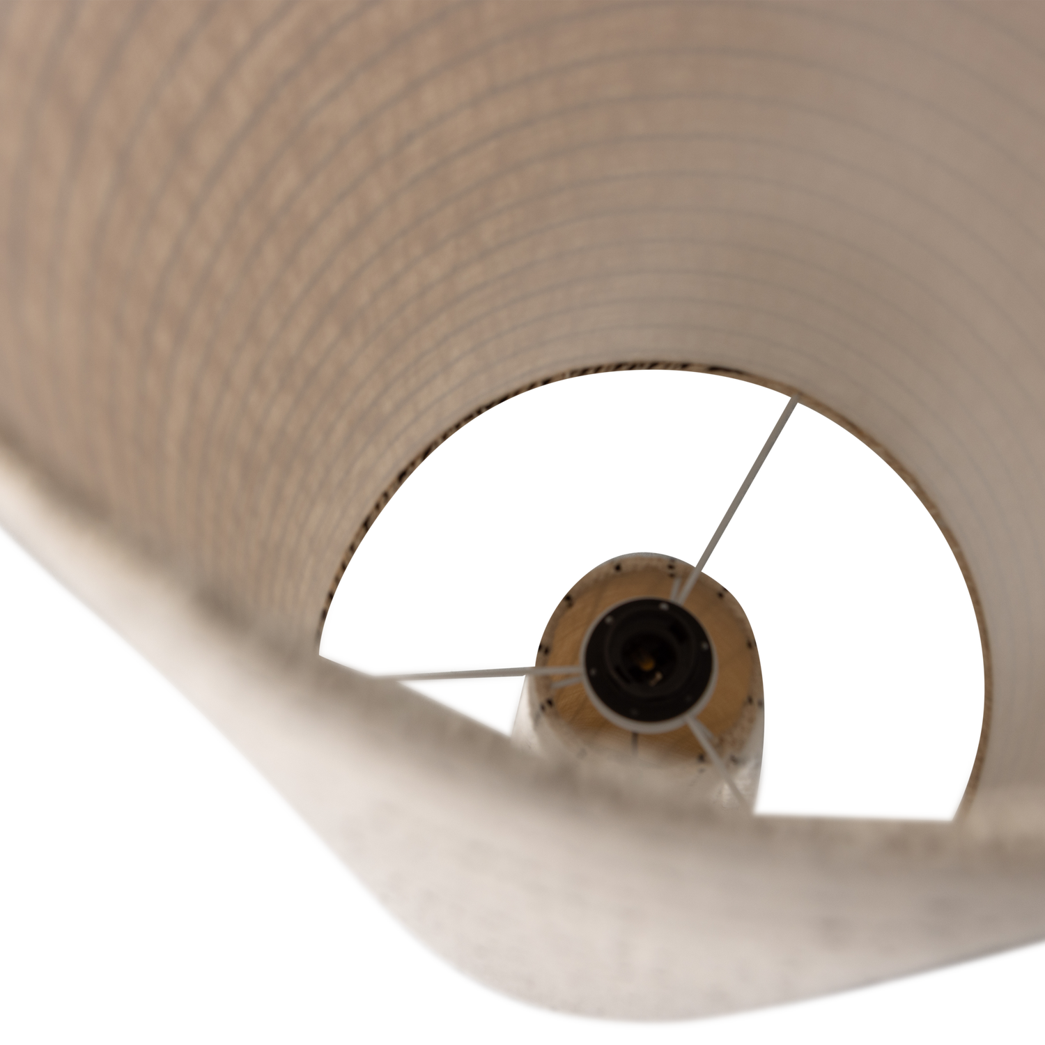 Lampa podłogowa LOFT kremowy z czarnymi pasami