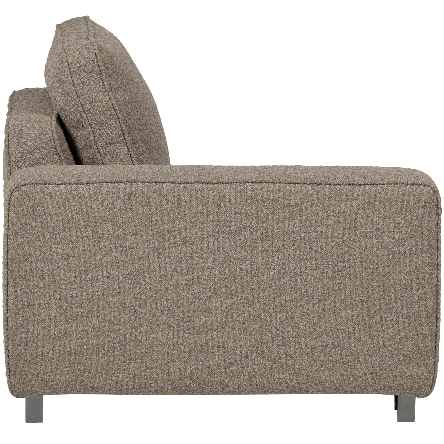 Sofa LAZY - left-side end module beige bouclé