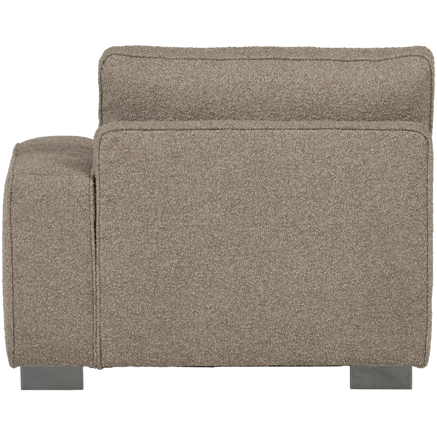 Sofa LAZY - right-side end module beige bouclé