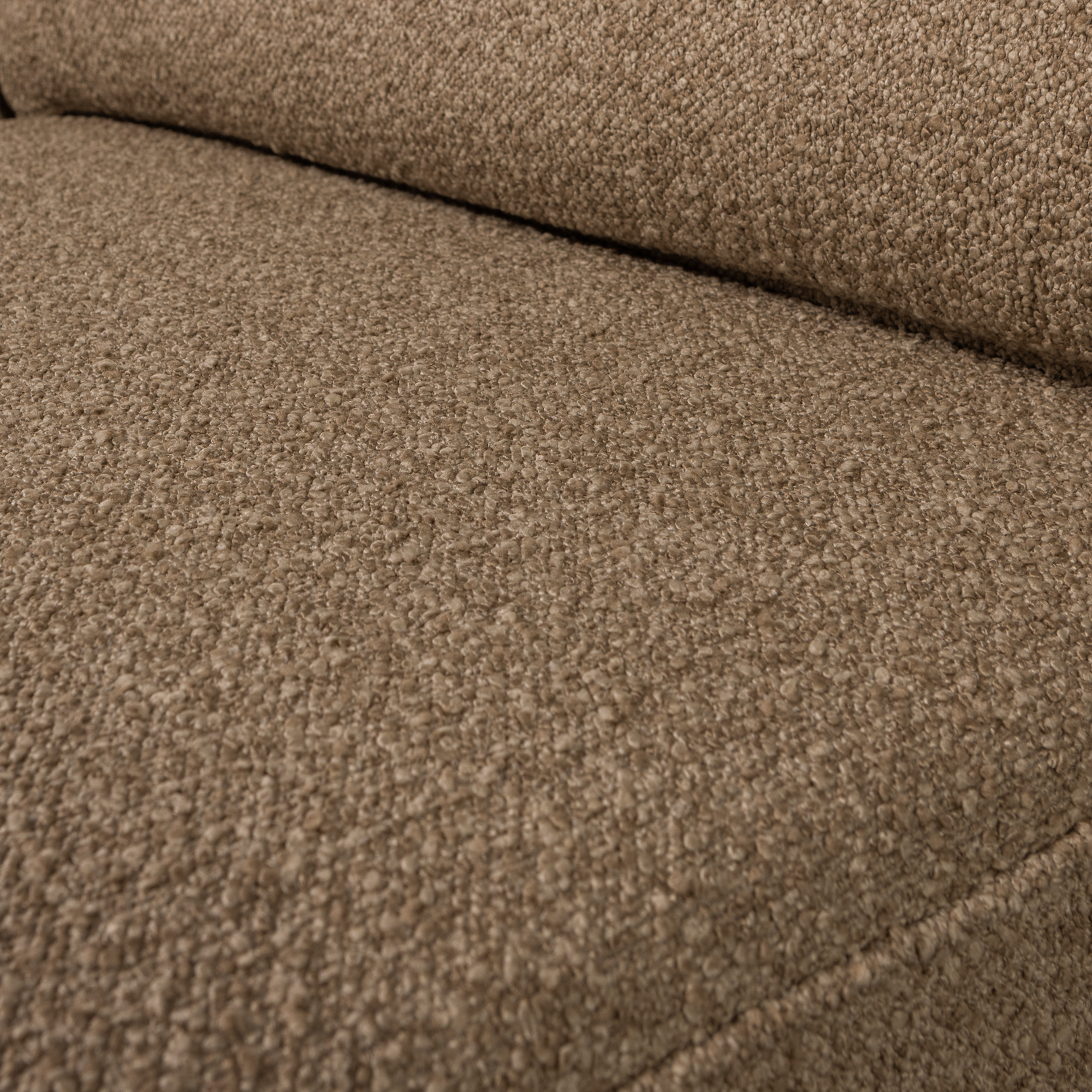 Sofa LAZY - moduł końcowy prawostronny brązowy bouclé
