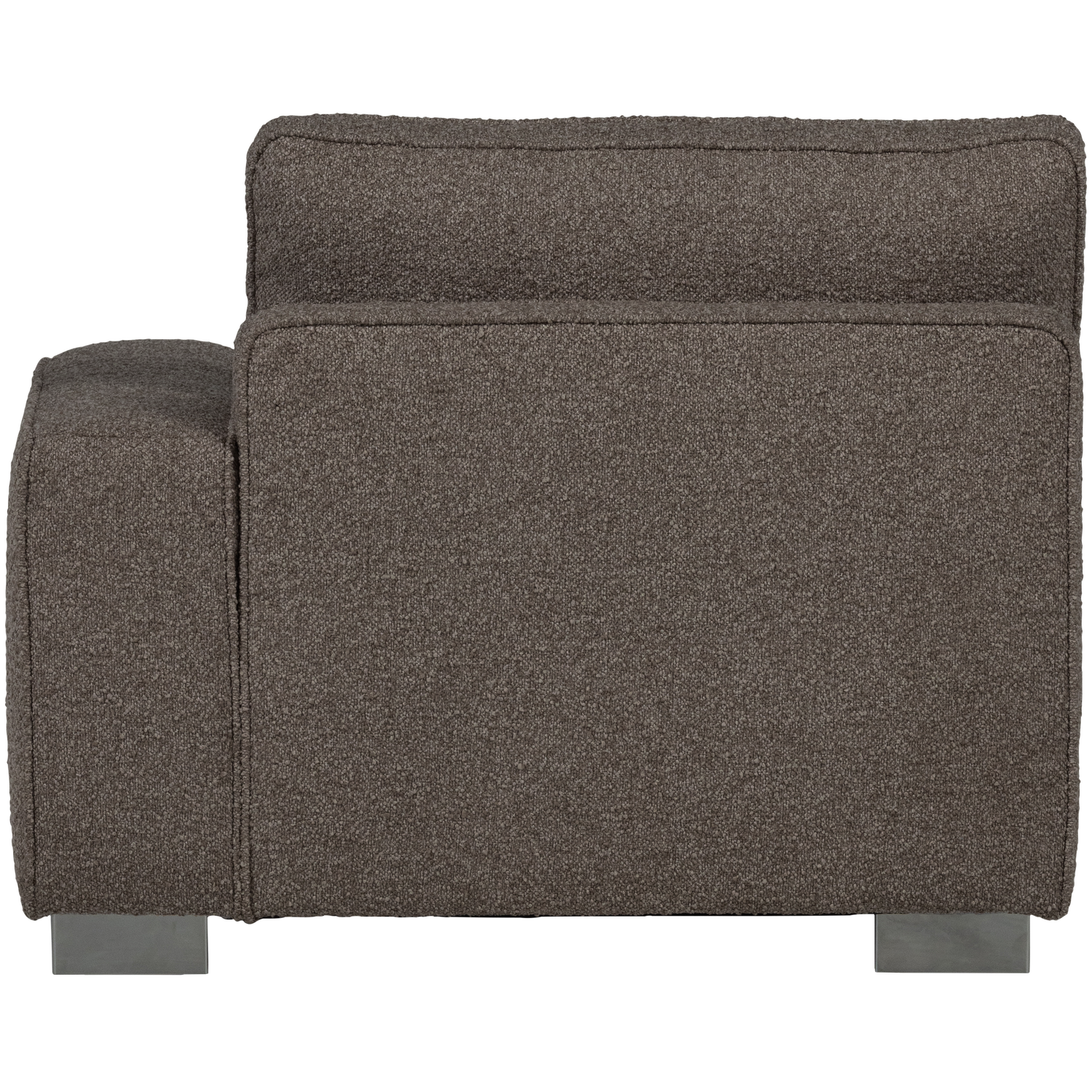 Sofa LAZY - right-side end module in anthracite bouclé