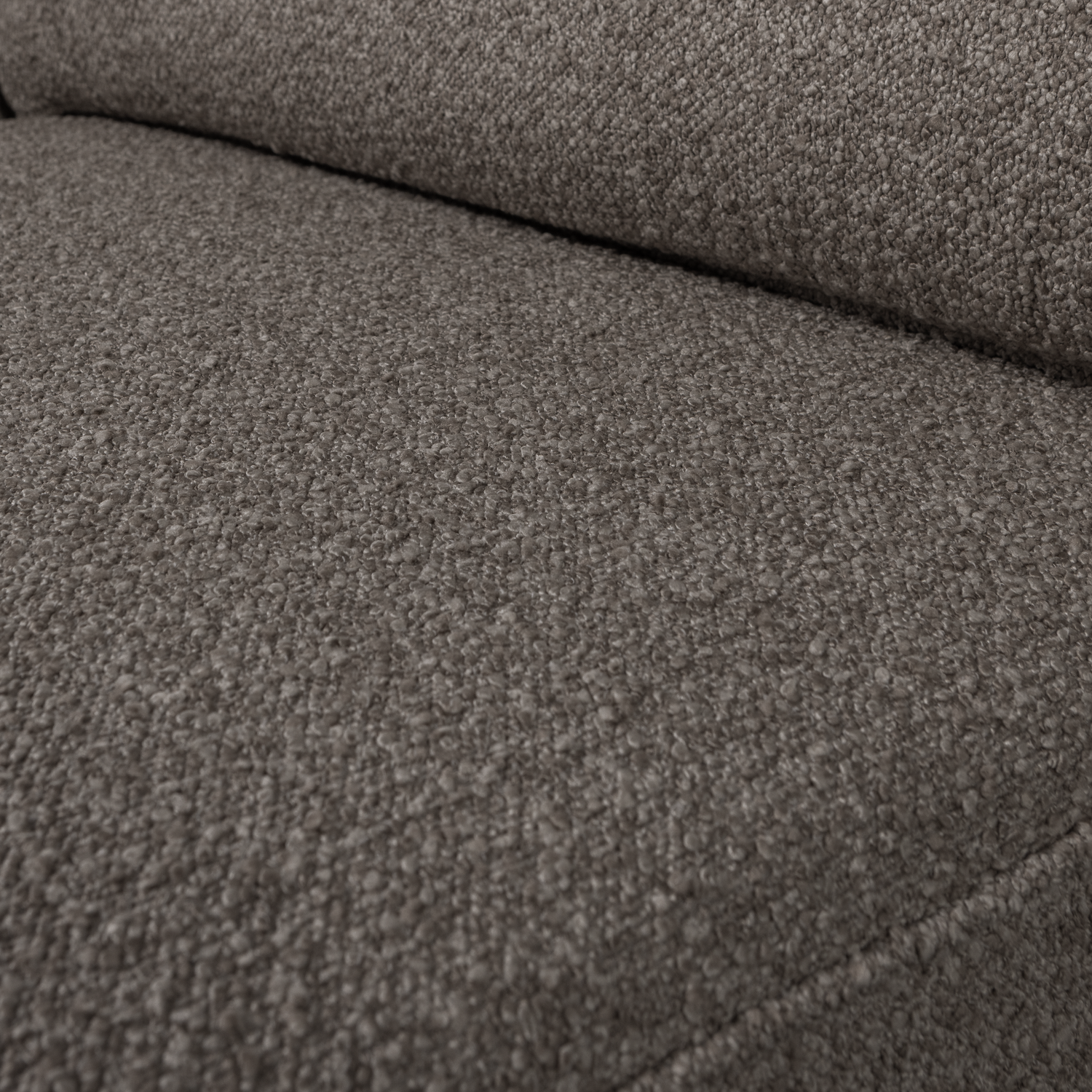 Sofa LAZY - right-side end module in anthracite bouclé