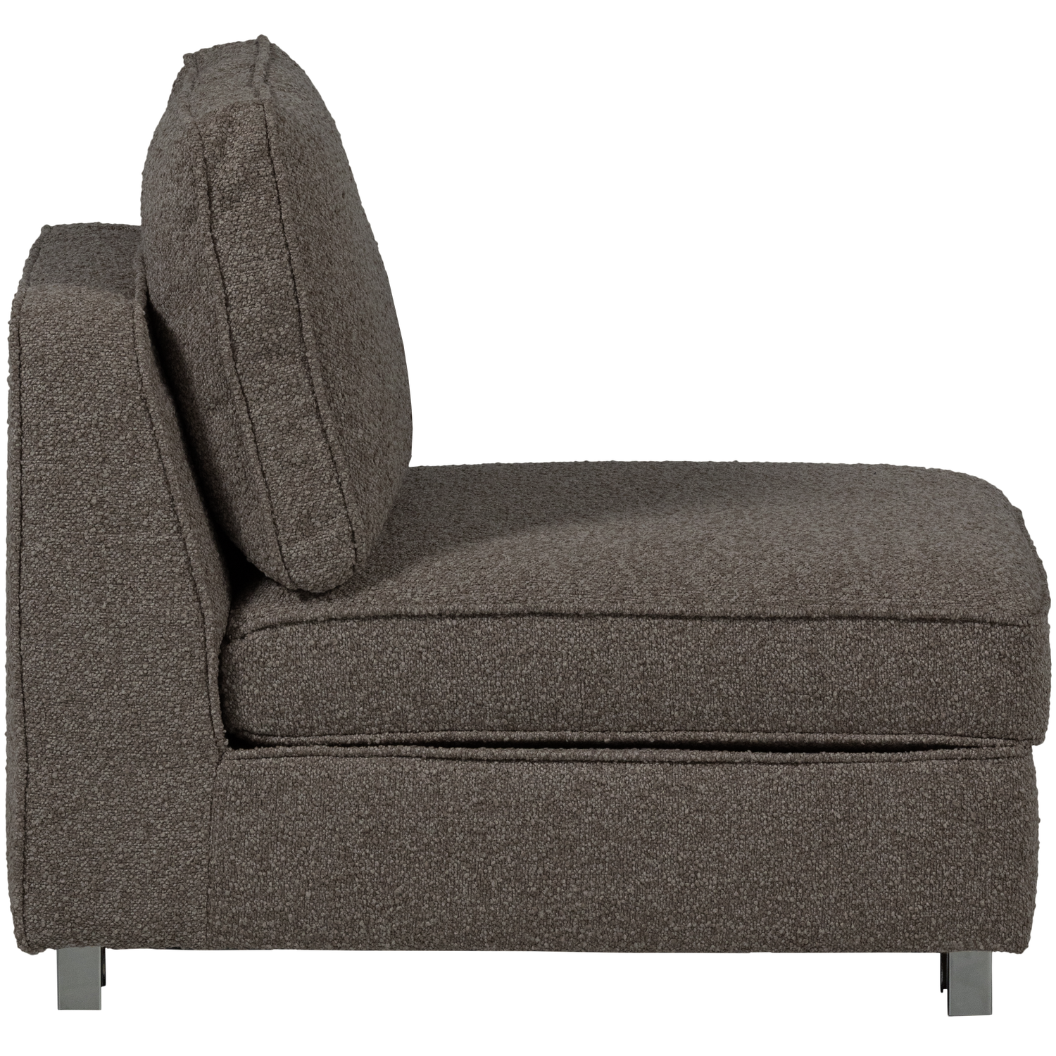 Fotel / moduł LAZY antracytowy bouclé