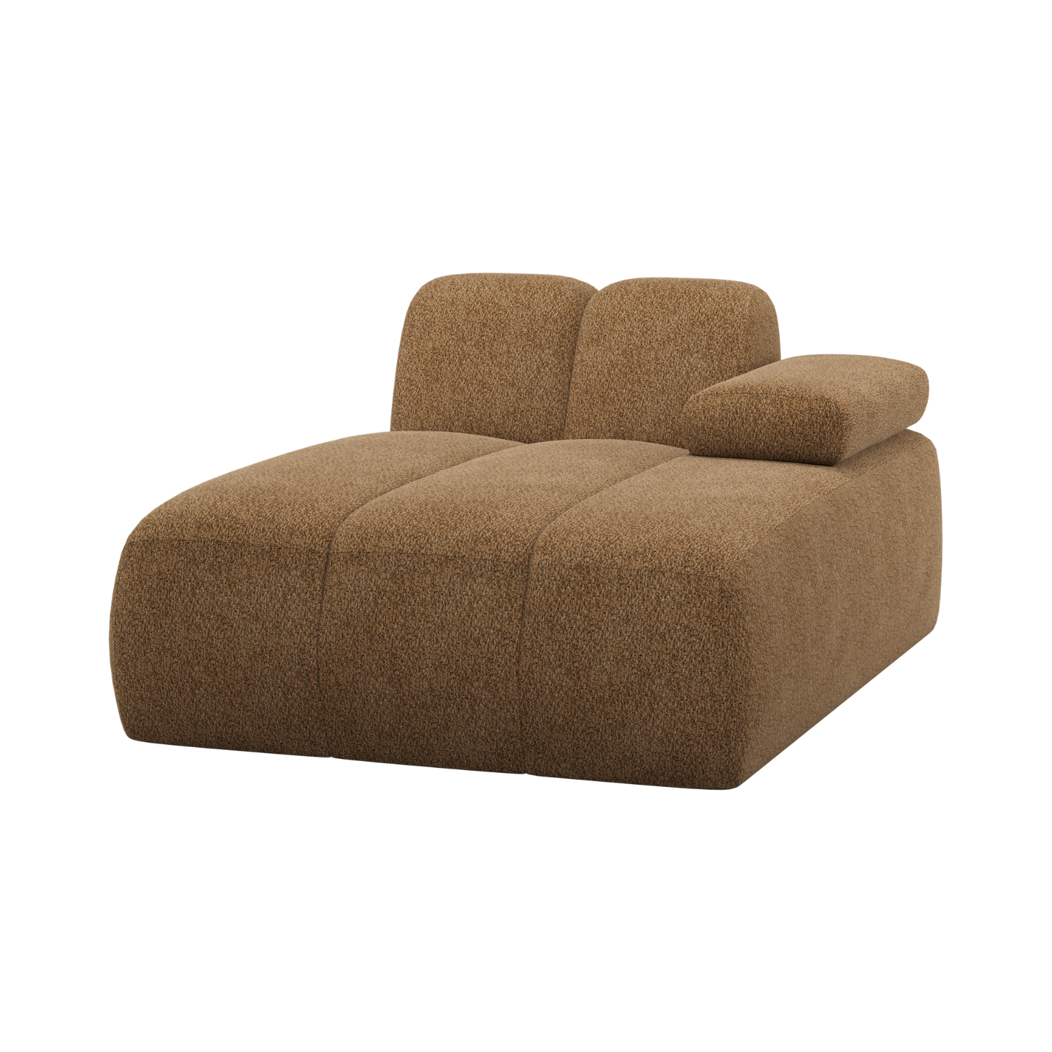 Sofa modułowa MOJO - szezlong prawostronny miodowy baranek