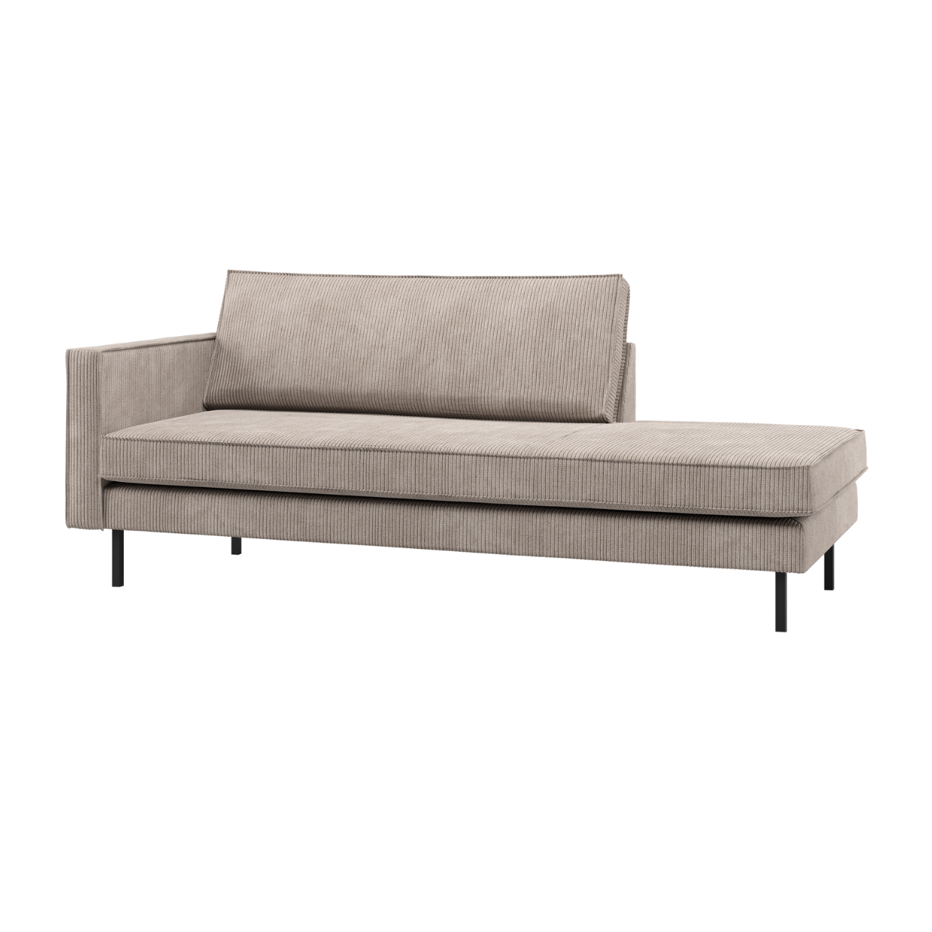 Szezlong lewostronny RODEO piaskowy sztruks