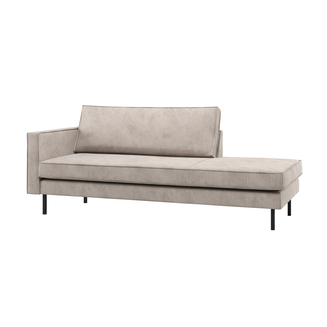 Szezlong lewostronny RODEO ecru sztruks