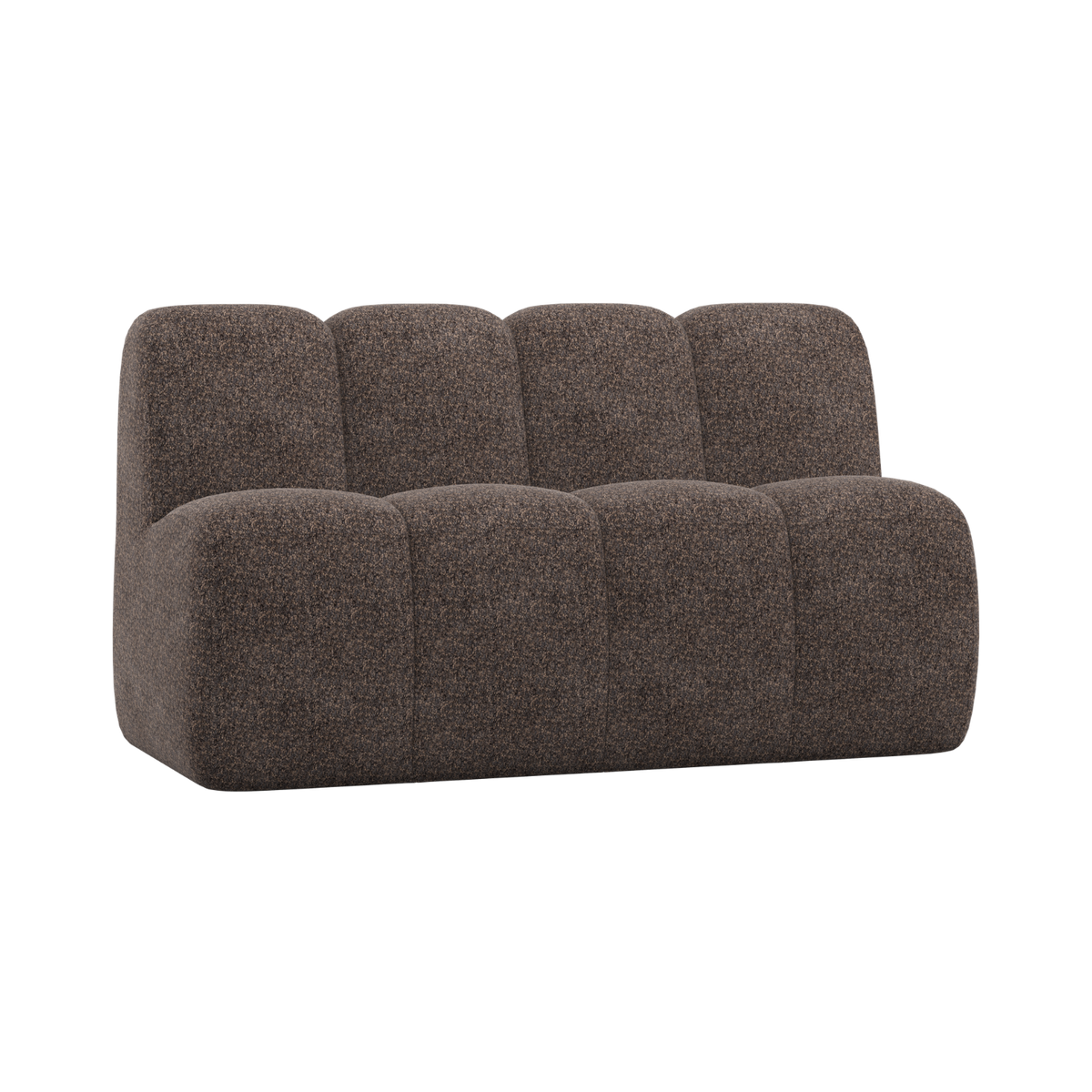 Sofa modułowa MOJO BENCH - element 3-osobowy brązowy baranek – Woood ...