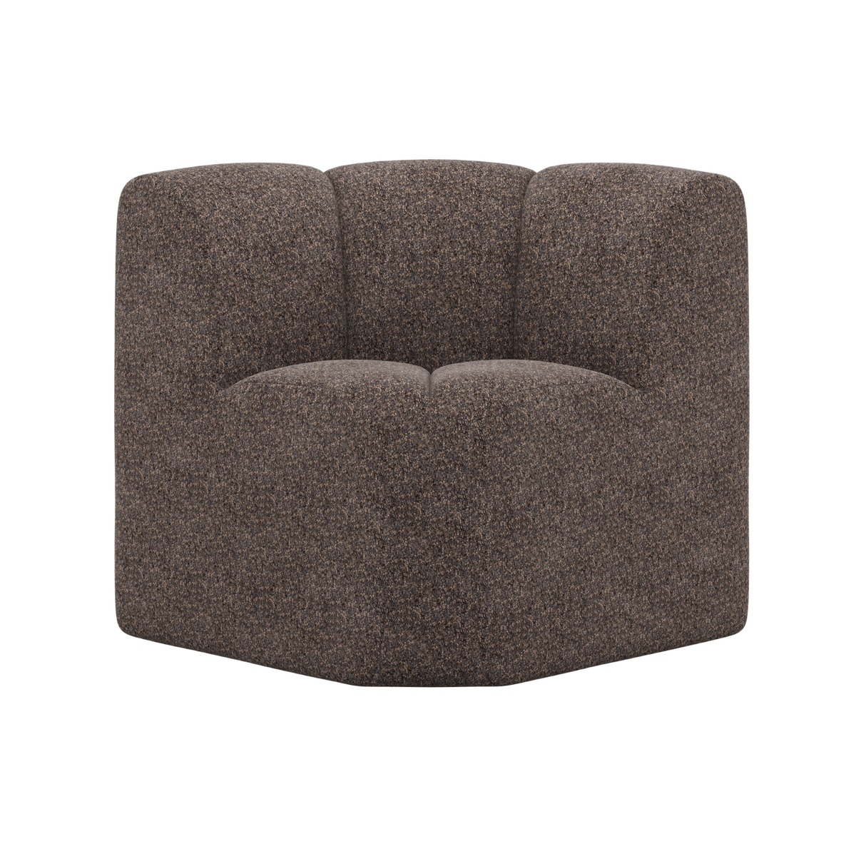 Sofa modułowa MOJO BENCH - element narożny brązowy baranek – Woood ...
