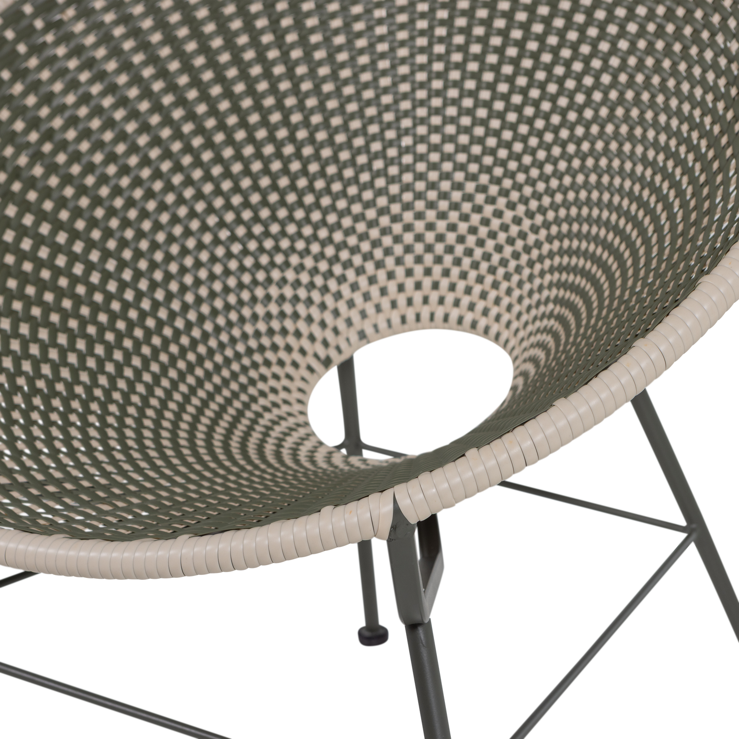 Gartenstuhl KAZOUN grün mit schwarzem Gestell