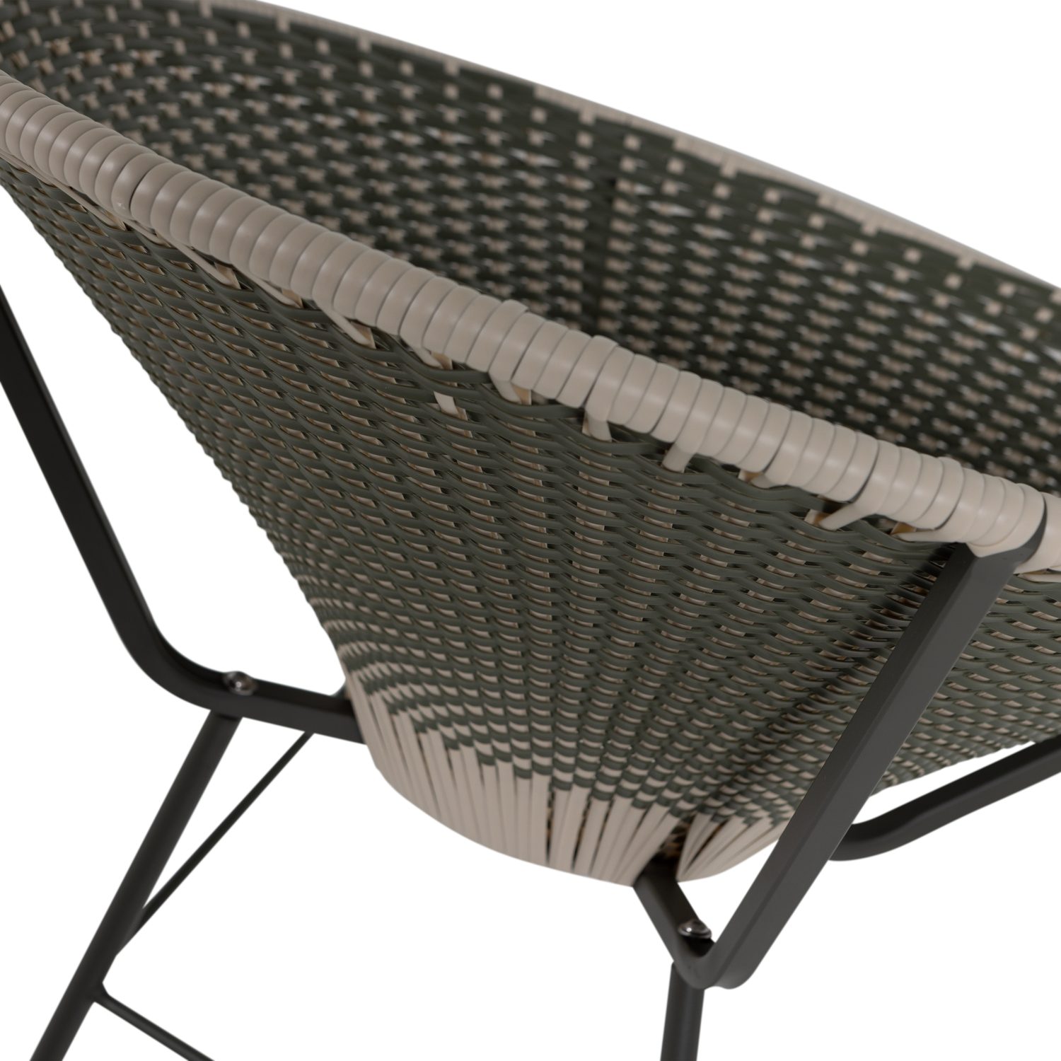 Gartenstuhl KAZOUN grün mit schwarzem Gestell