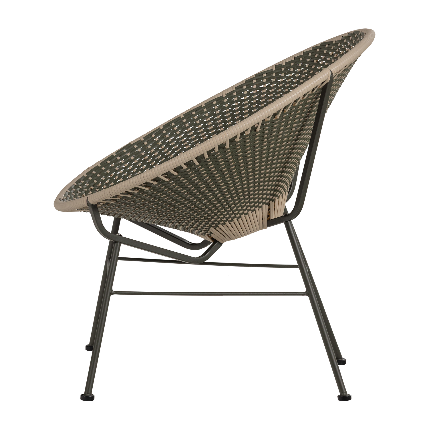 Gartenstuhl KAZOUN grün mit schwarzem Gestell