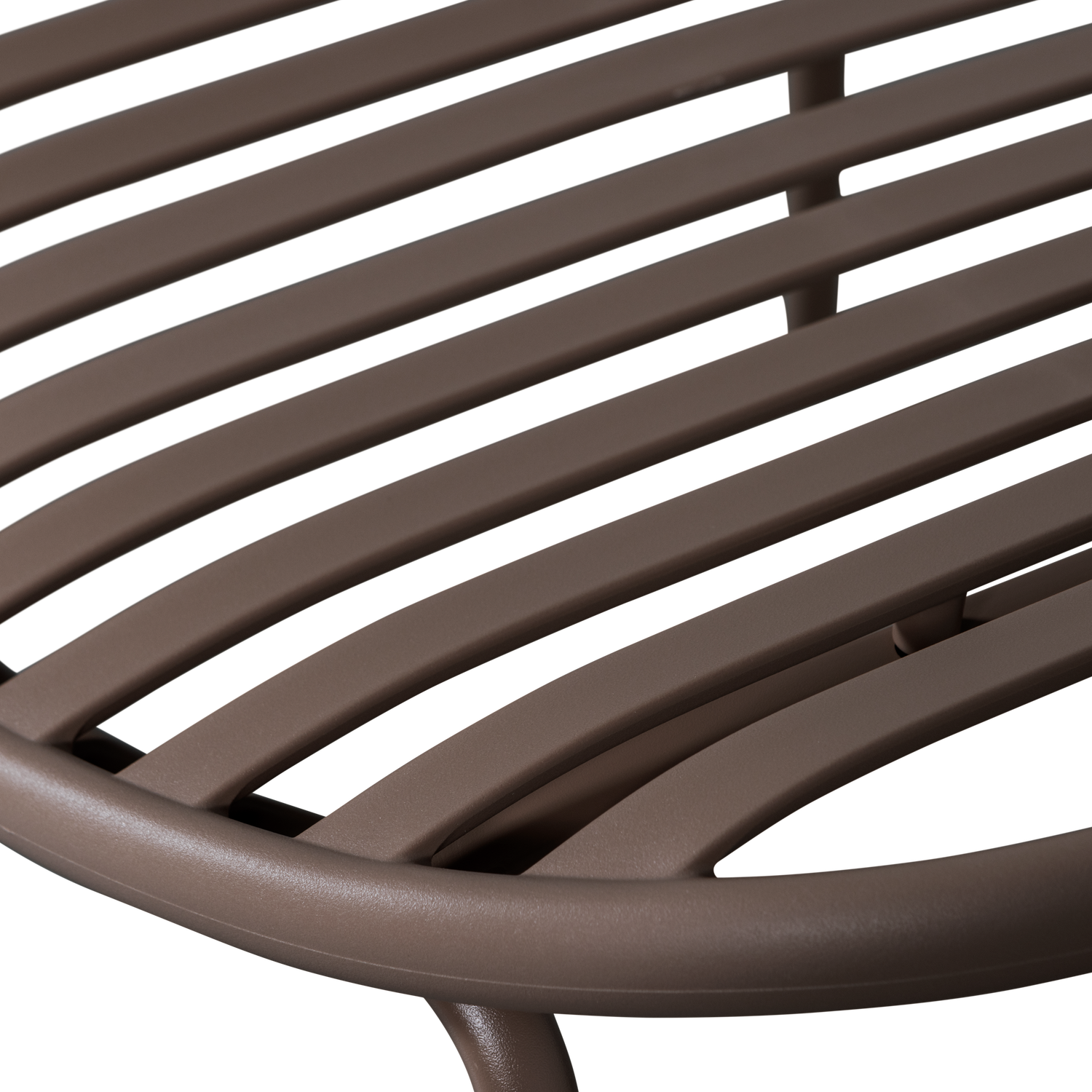 BRUCE Brown Garden Armchair with Footrest